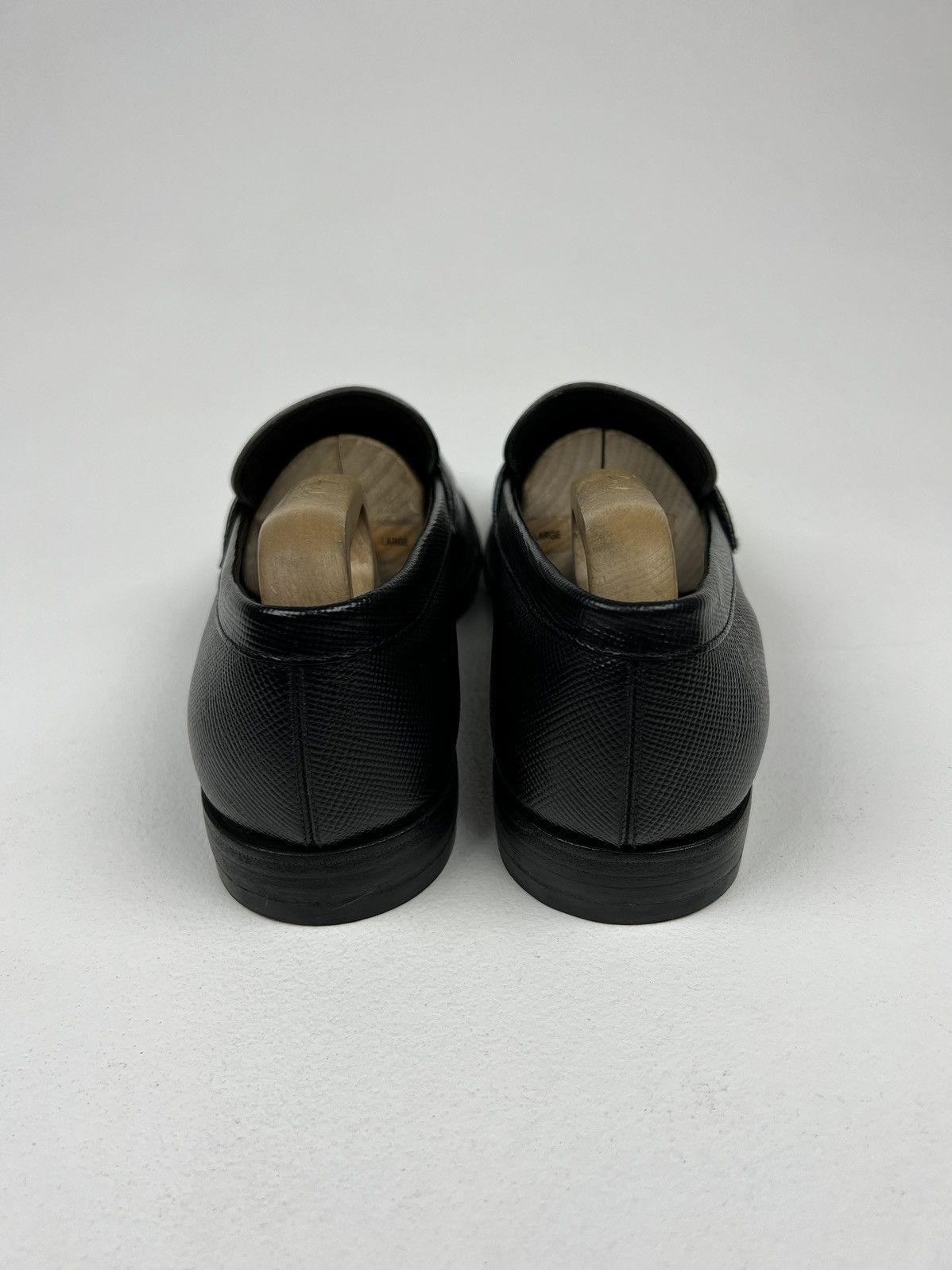 Prada PRADA Loafers Leather Saffiano Penny Shoes FOMS Black Men’s Size US 9.5 / EU 42-43 - 8 Thumbnail