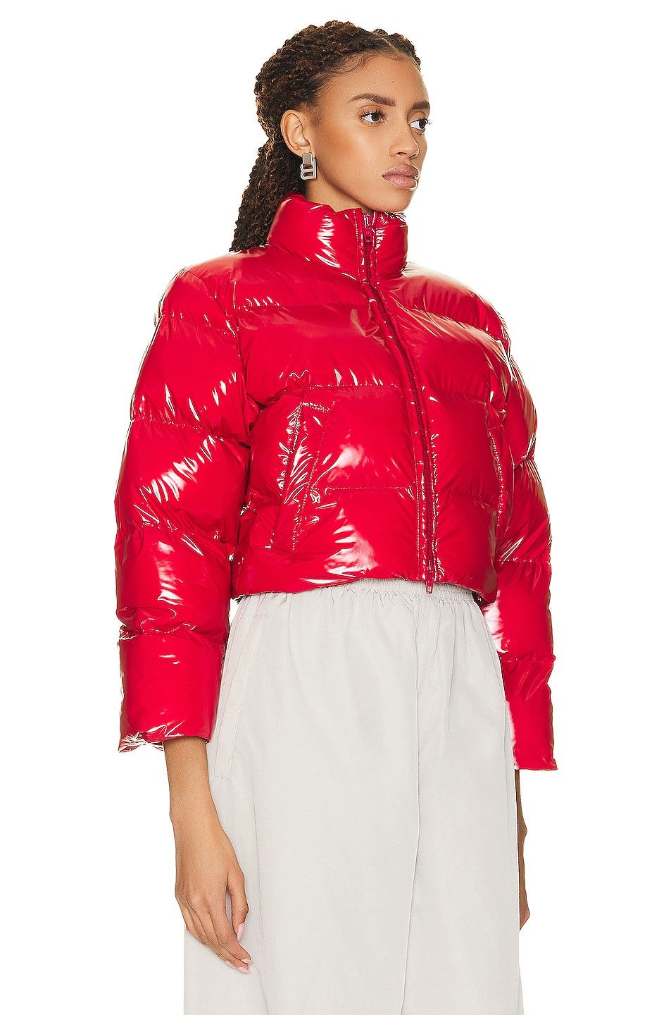 Balenciaga o1y0625 Shell Jacket in Red Size S / US 4 / IT 40 - 2 Thumbnail