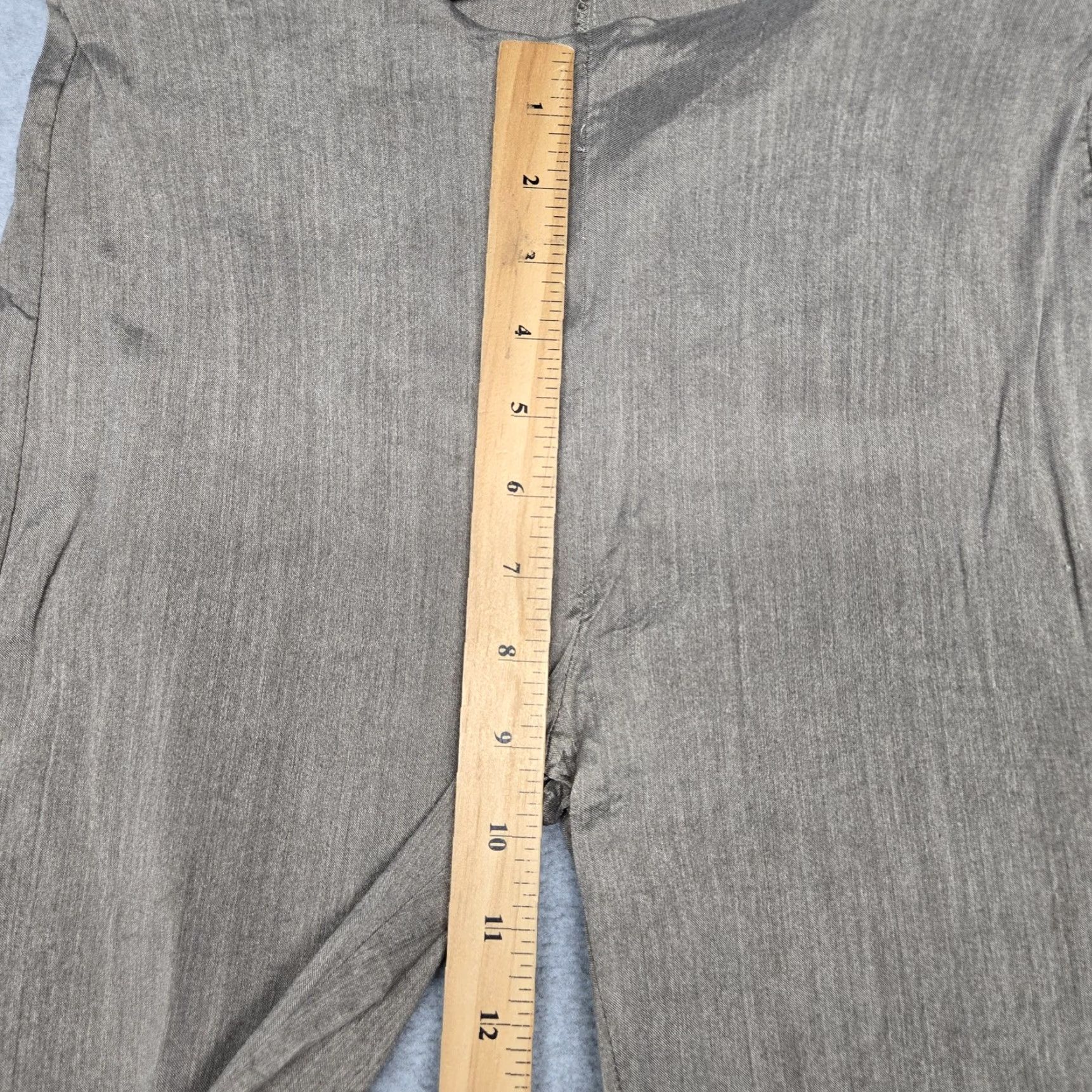 Vintage Dušan Dress Pants Womens L Beige Silk Blend Skinny Leg Stretch Made In Italy Size 36" / US 14 / IT 50 - 5 Thumbnail