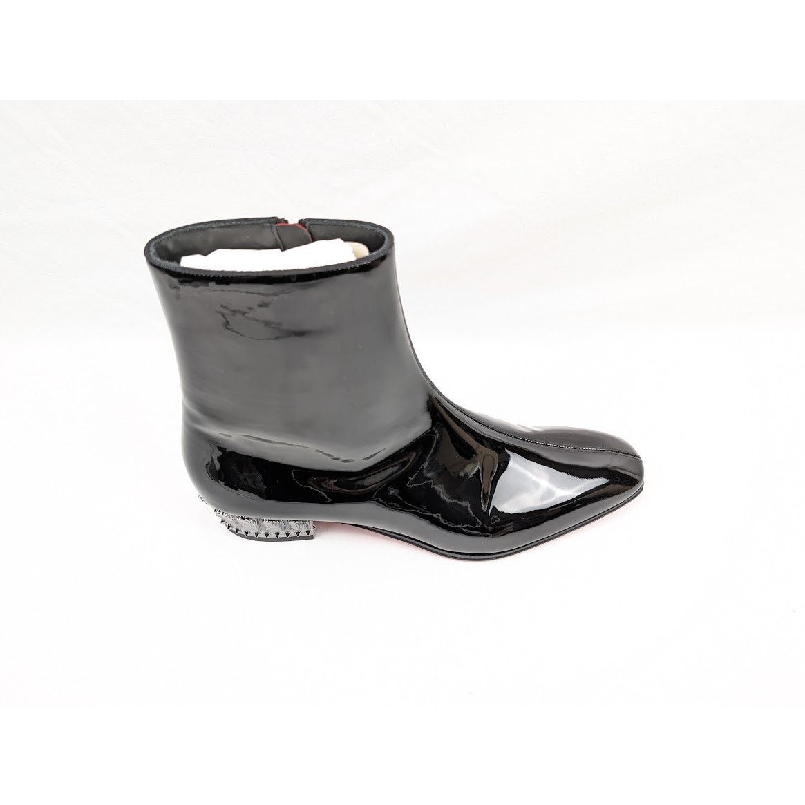 Christian Louboutin o1rshd1 Lipsiboot 35mm Patent Leather Boot in Black Size US 12 / EU 45 - 3 Thumbnail