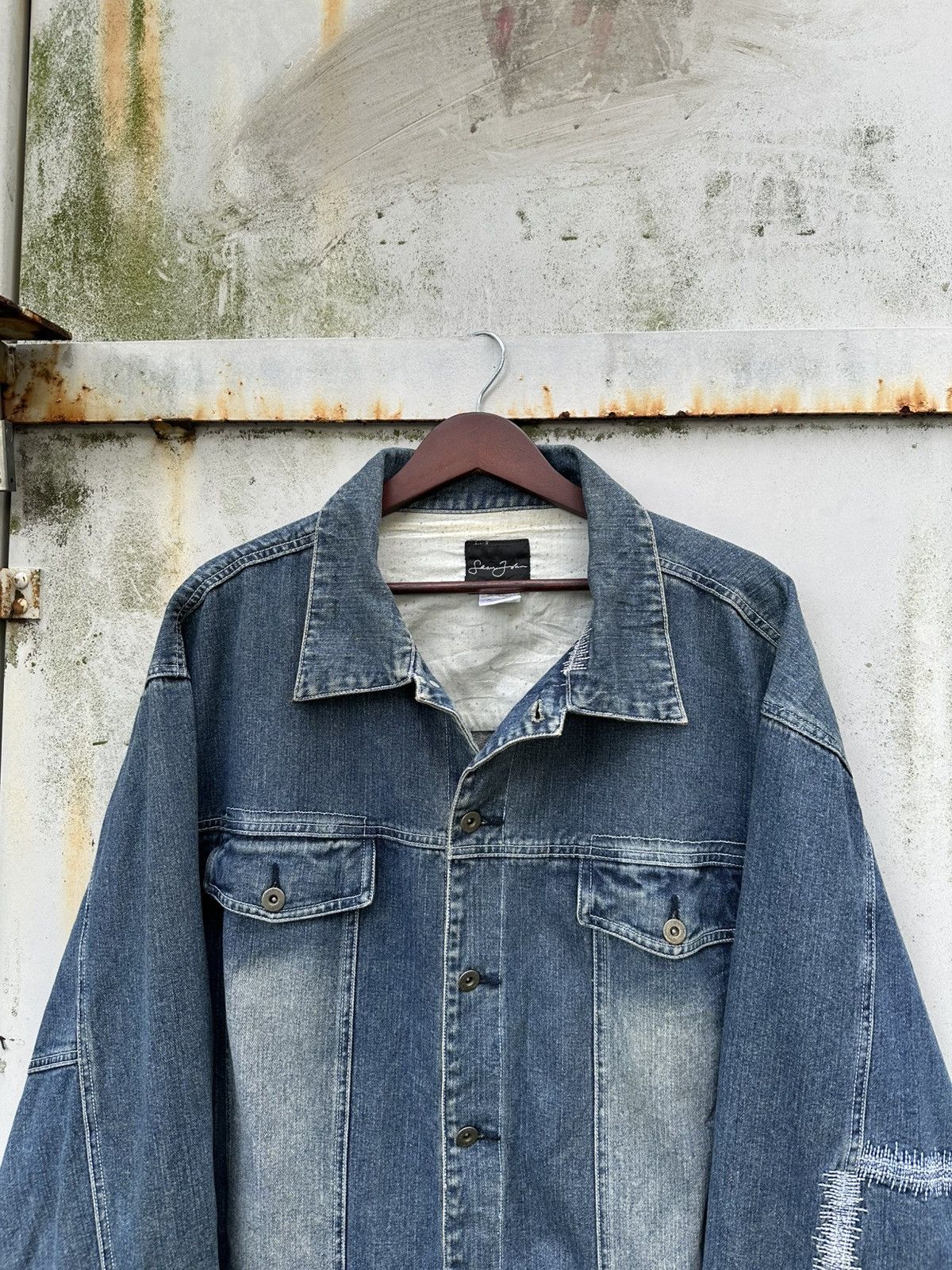 Sean John 👹Vintage Sean John Oversized Trucker Jacket Size US XXL / EU 58 / 5 - 4 Thumbnail