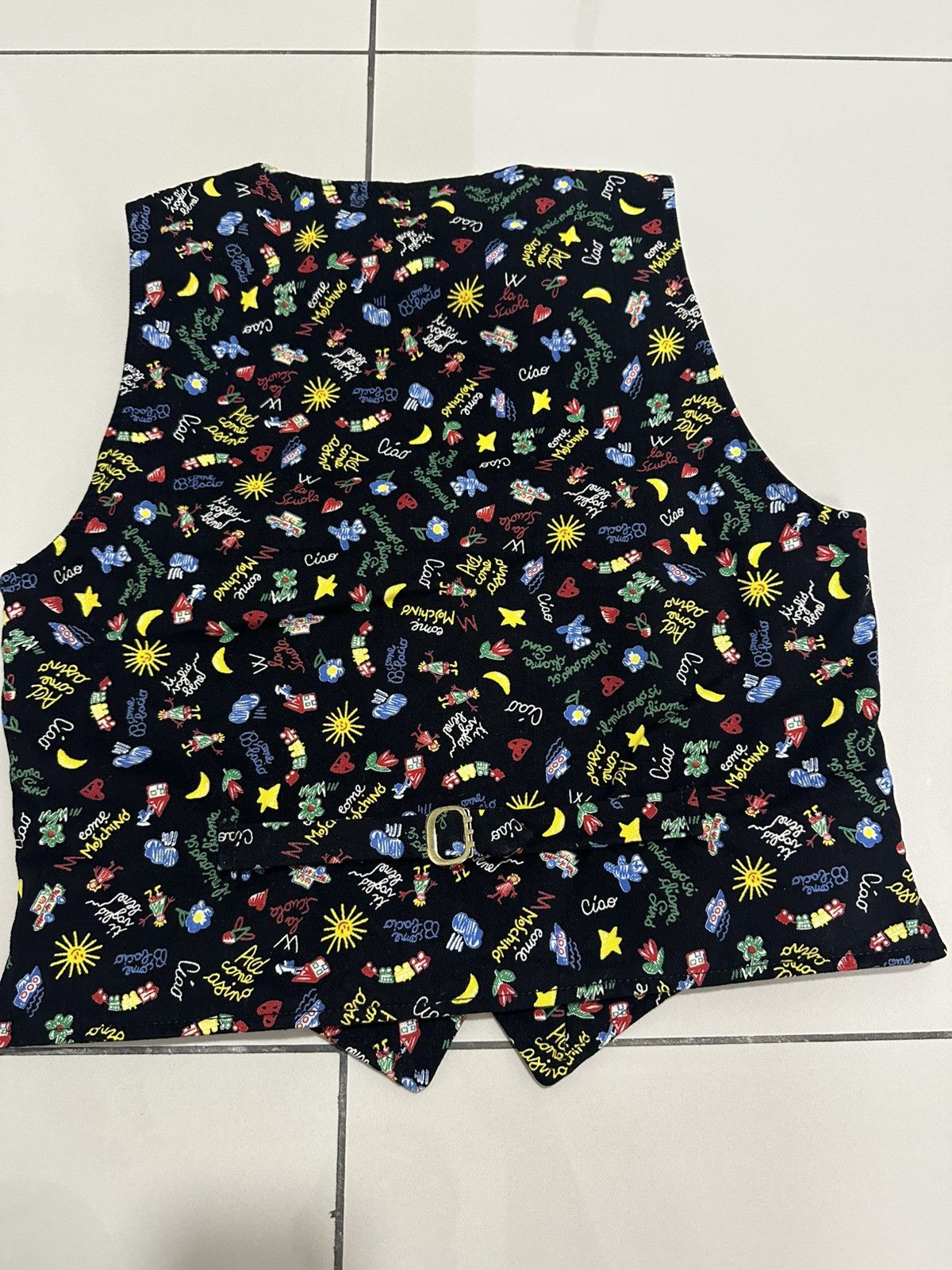 Moschino Vintage Moschino WaistCoat Vest Full Print Design Size M / US 6-8 / IT 42-44 - 5 Thumbnail