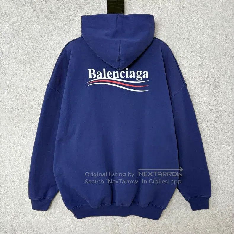 Balenciaga Balenciaga Coca-Cola Wave Logo Printed Hooded Long Sleeve Size US XS / EU 42 / 0 - 2 Thumbnail