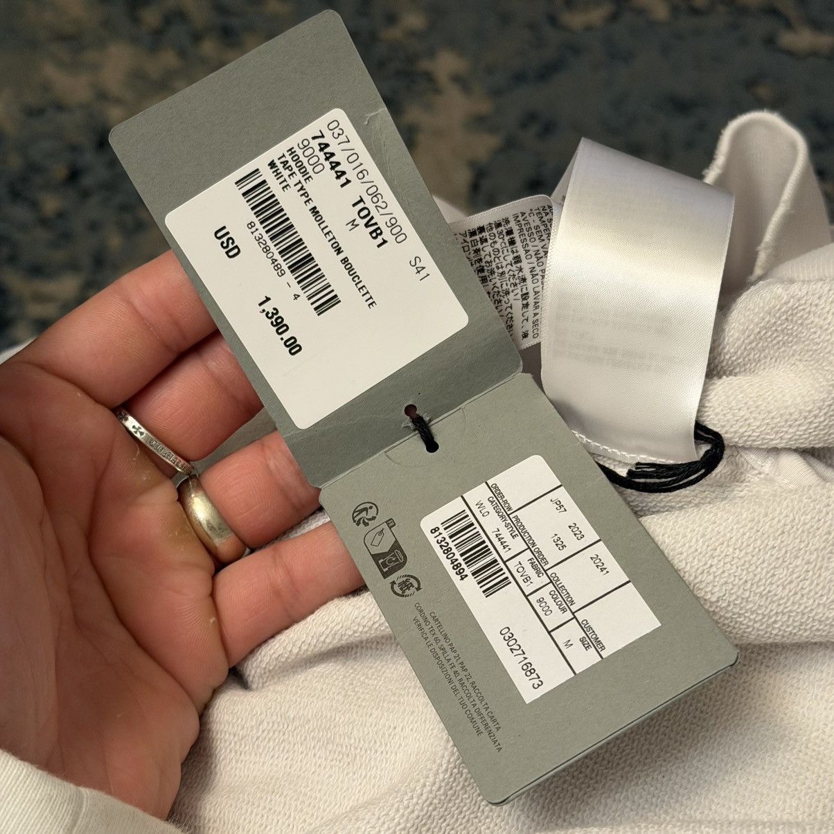 Balenciaga Balenciaga Distressed Tape Hoodie Size Medium Brand New Size US M / EU 48-50 / 2 - 12 Thumbnail