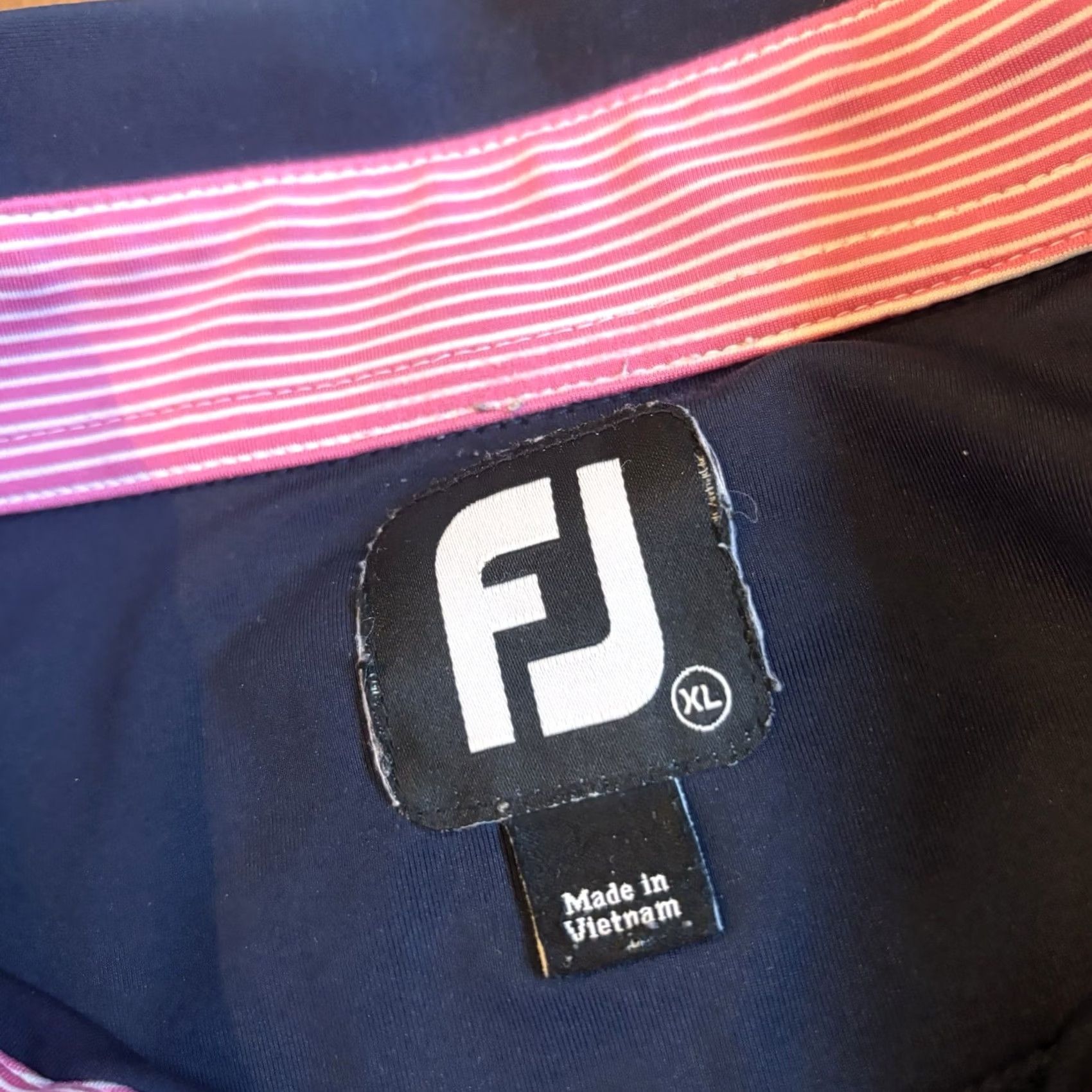 Footjoy Mens Footjoy Golf Polo Shirt Grandfather Mountain Golf Club Blue Pink XL Size US XL / EU 56 / 4 - 7 Thumbnail