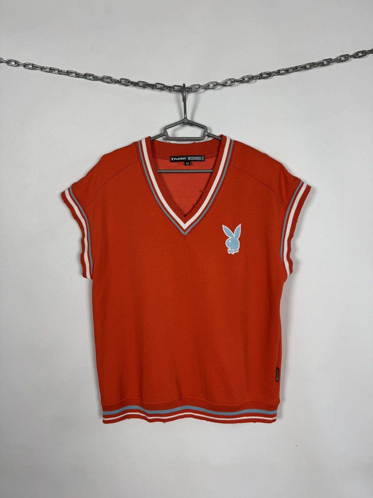Playboy Playboy x Missguided 53 Logo Short Sleeve Sweatshirt Top Size M / US 6-8 / IT 42-44 - 2 Thumbnail