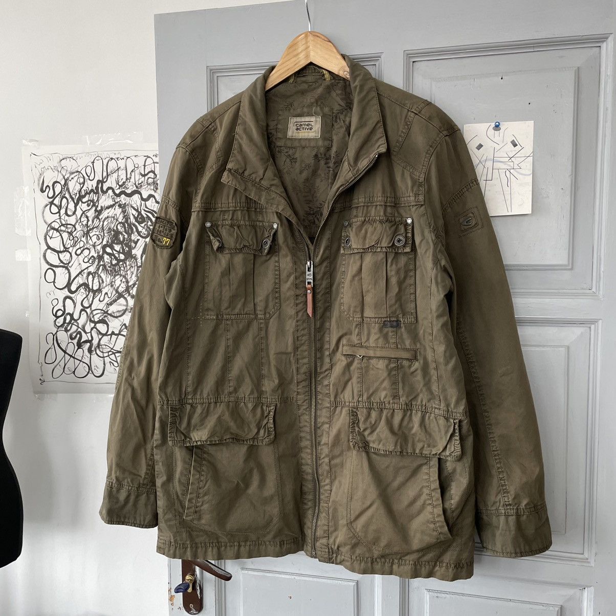 Vintage × camel active Vintage Camel Active Parka Cargo bondage zipper Jacket y2k Size US L / EU 52-54 / 3 - 2 Thumbnail