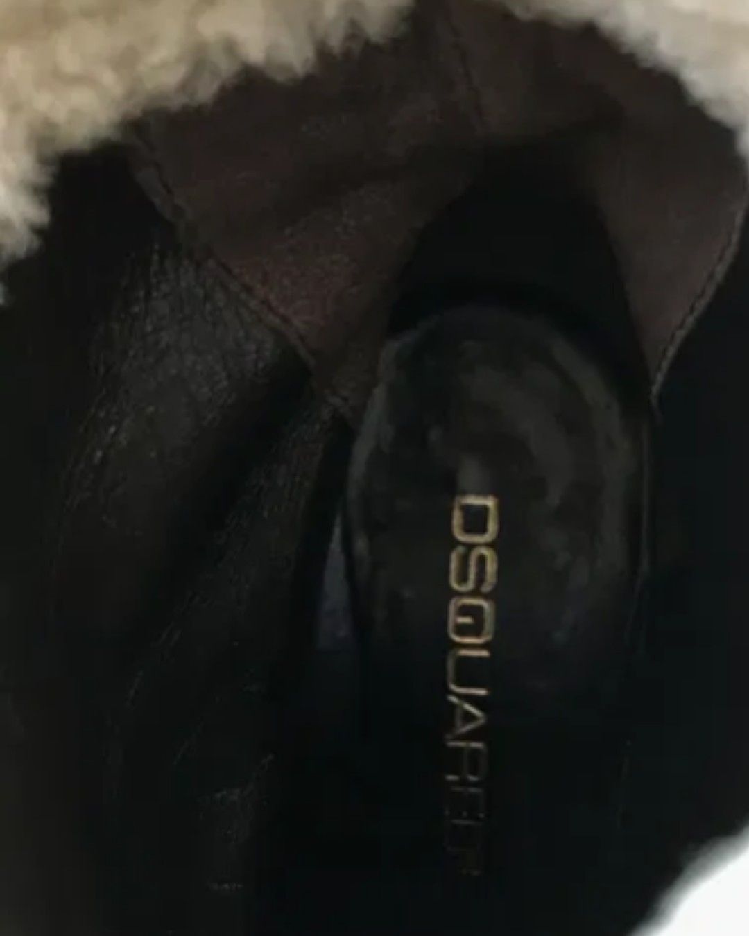 Dsquared2 VELOUR ESPRESSO SHEARLING SUEDE ANKLE BOOTS HEELS Size US 8 / IT 38 - 6 Thumbnail
