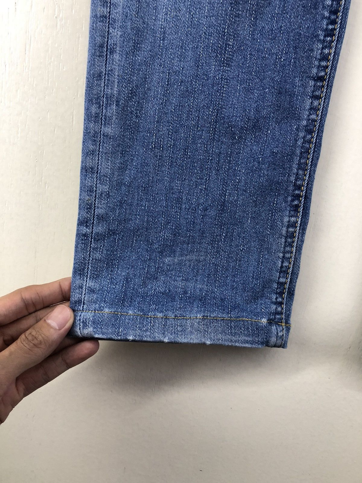 Big John Big John Distressed Skinny Faded Blue Jeans Size US 28 / EU 44 - 12 Thumbnail