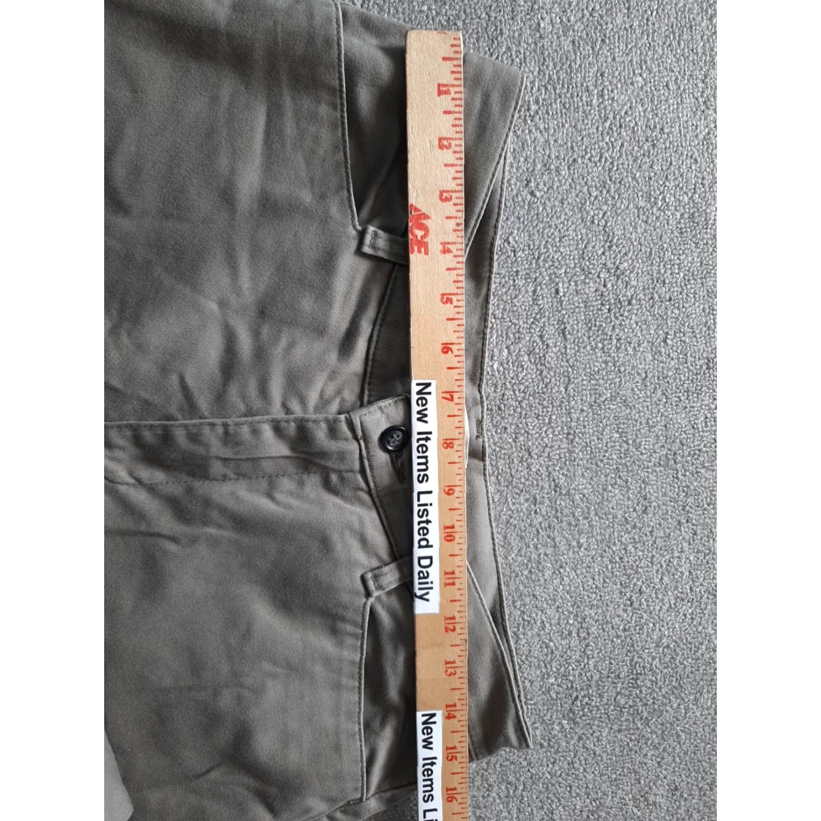 Lee LEE Women's Pants At the Waist Size 10 Gray Straight Front Stretch Casual RegularS Size 32" / US 10 / IT 46 - 3 Thumbnail
