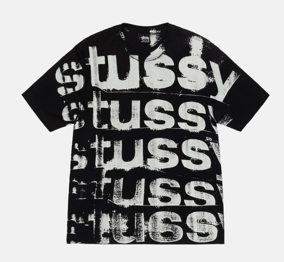 image of Stussy Stamp New! Tee Shirt White & Black Size Xl, Men's