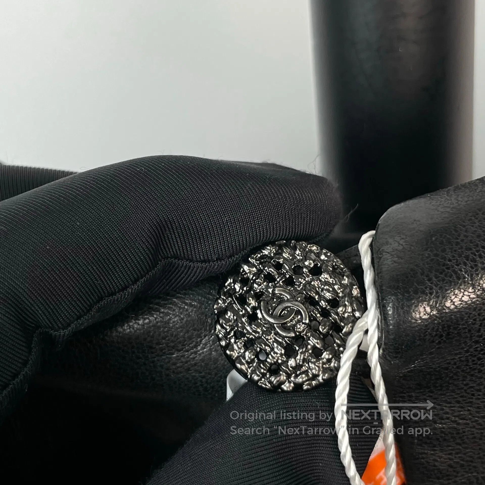 Chanel Chanel Black Sheepskin Mixed Weave Tweed Skirt| Size XS / US 0-2 / IT 36-38 - 3 Thumbnail