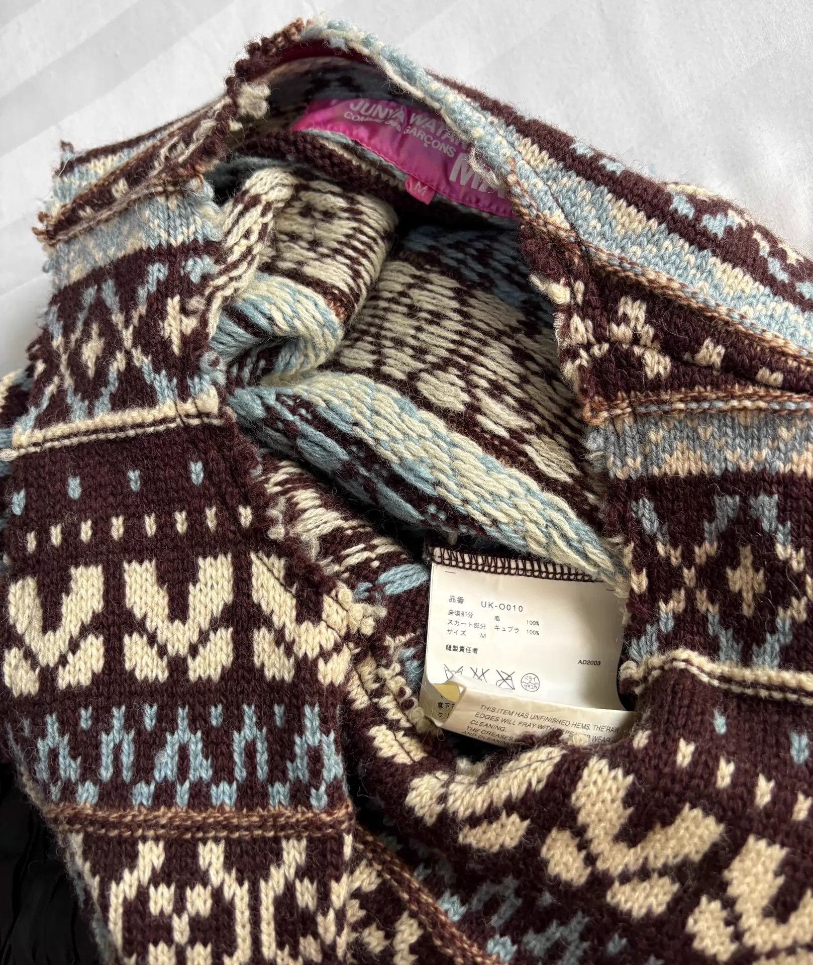 Junya Watanabe Junya Watanabe Vintage Knit Patchwork Pleated Dress M Size M / US 6-8 / IT 42-44 - 6 Thumbnail