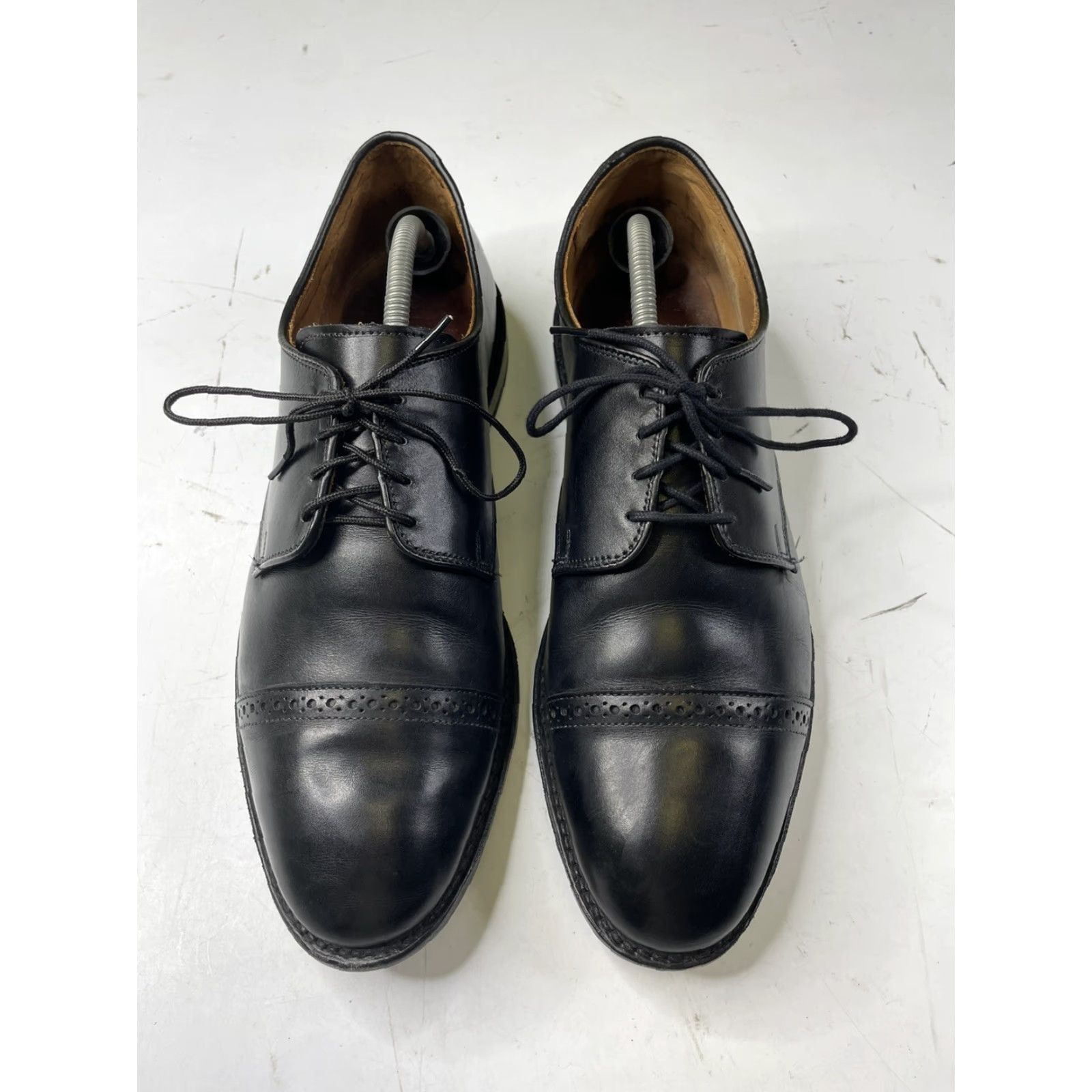 Allen Edmonds Boulevard Cap Toe Dress Shoe 10.5 3E Black Leather Wide Oxford Casual Mens Shoes