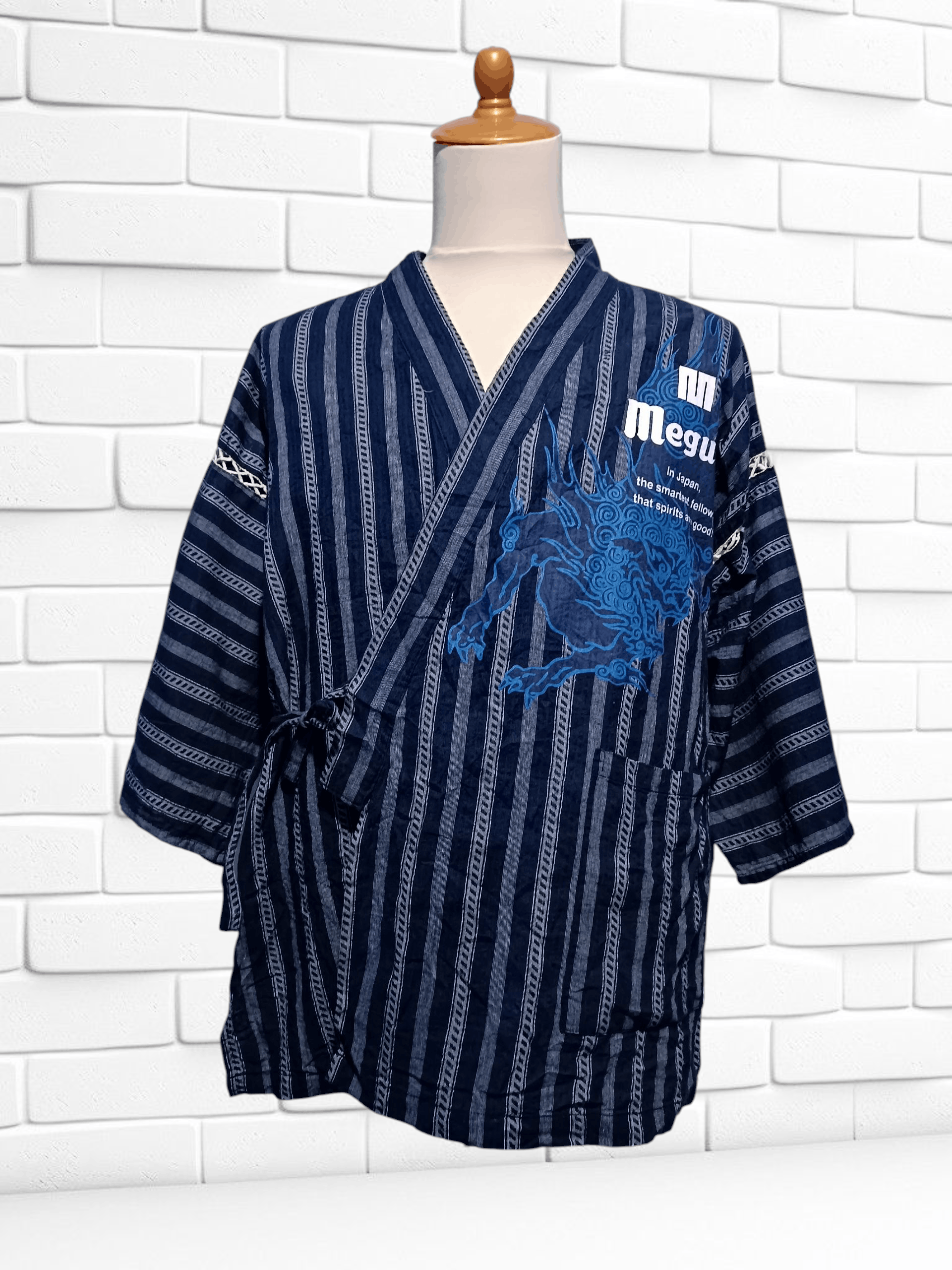 Japanese Brand Vintage Kimono Stripe Japanese Traditional Size US M / EU 48-50 / 2 - 1 Thumbnail
