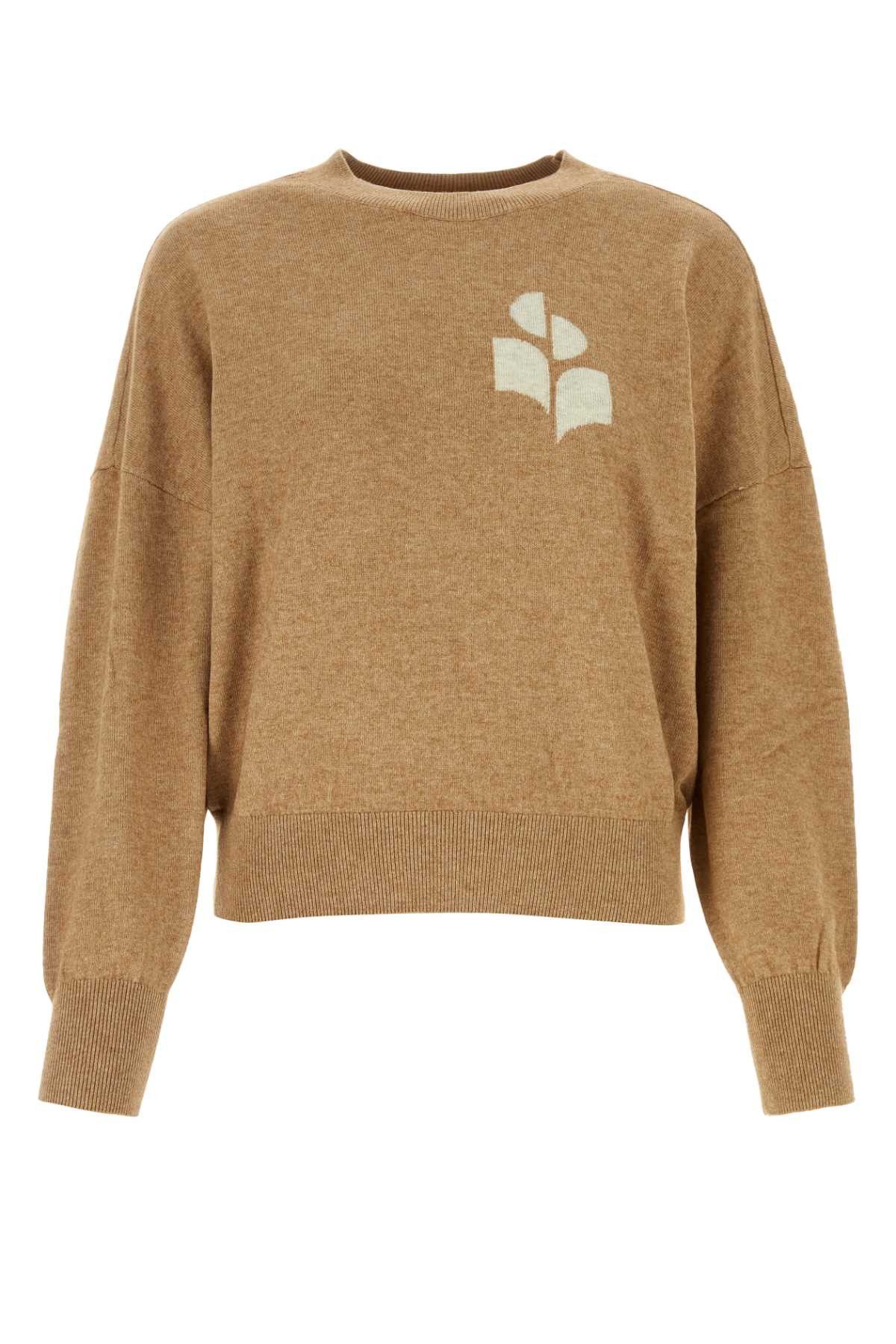 Isabel Marant Etoile Melangã¨ Biscuit Cotton Blend Oversize Marisans Sweater Size M / US 6-8 / IT 42-44 - 1 Thumbnail