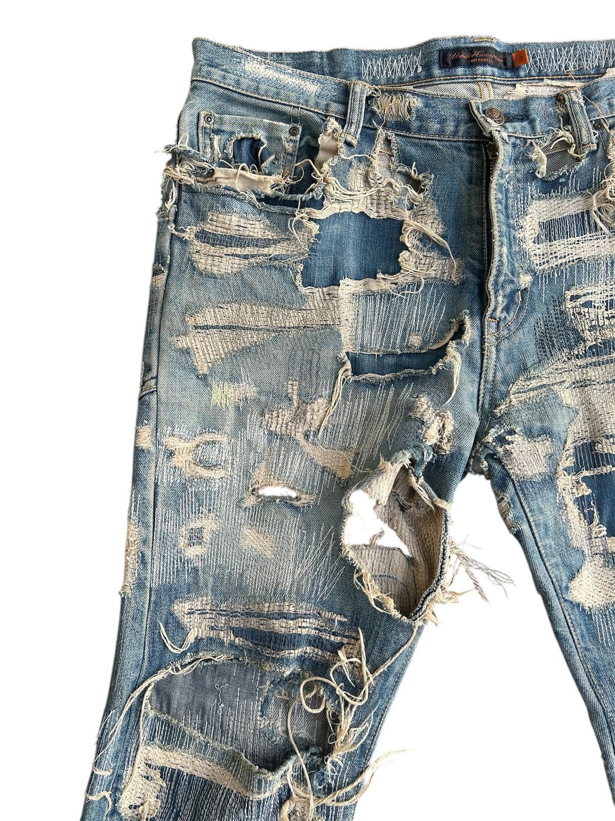 Undercover Undercover AW05 Arts&Crafts 85 Denim Jeans Size US 34 / EU 50 - 4 Thumbnail