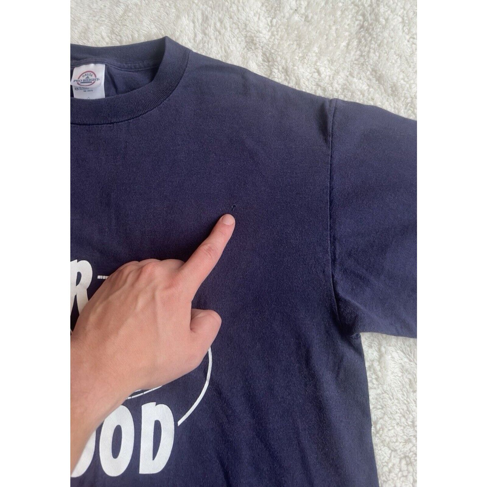 Delta Vtg Y2K Beer is Food Navy Graphic Shirt Delta Mens Sz M Size US M / EU 48-50 / 2 - 5 Thumbnail