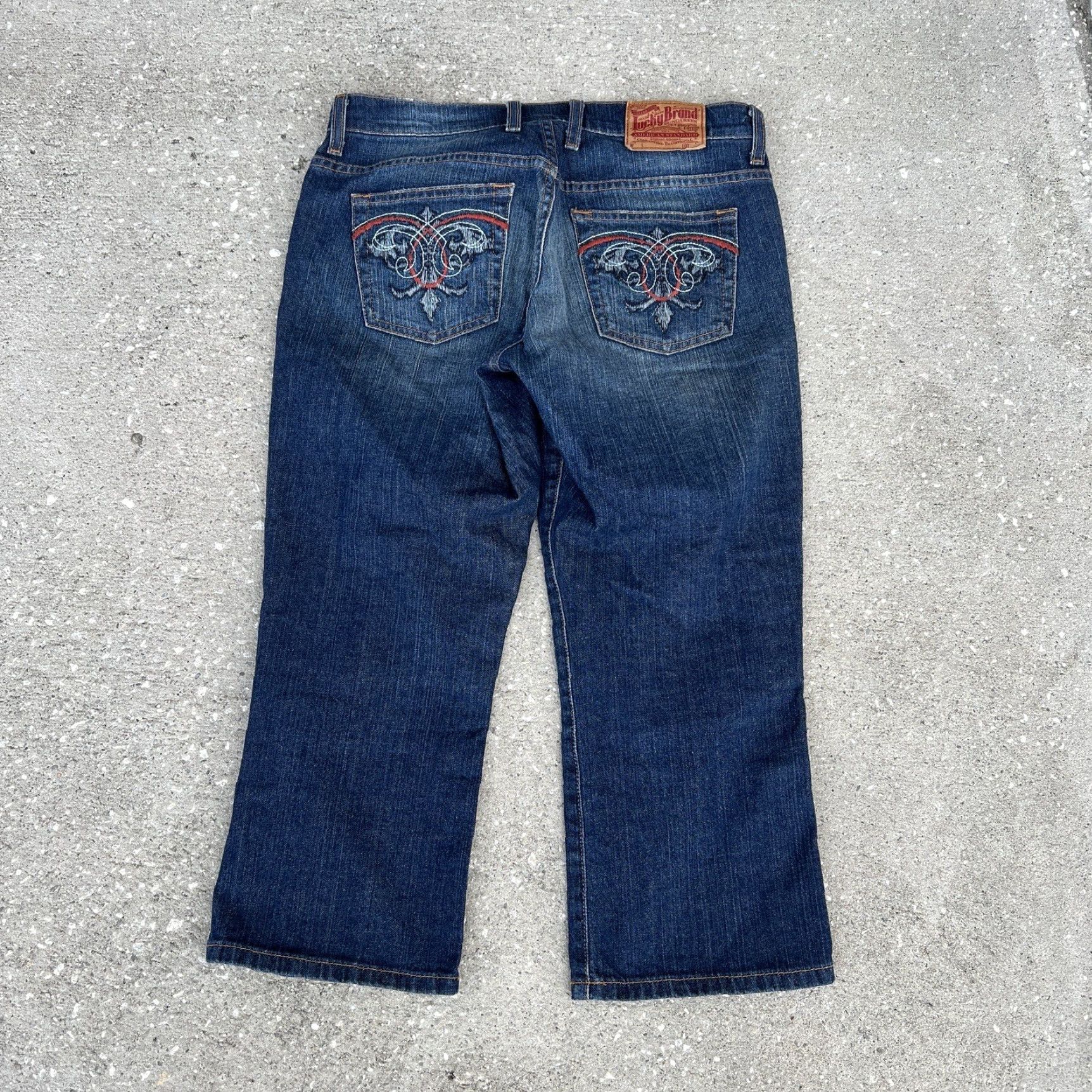 Lucky Brand Vintage Lucky Brand Women's Cropped Blue Denim Jeans Size 6 Regular Fit Spring Summer Fall Size 28" / US 6 / IT 42 - 7 Thumbnail