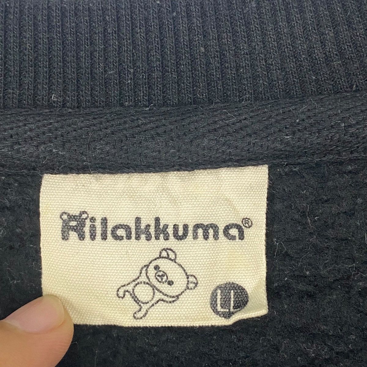 Other Vintage Japanese Cartoon Rilakkuma Sweatshirt Crewneck Black Size US L / EU 52-54 / 3 - 6 Thumbnail