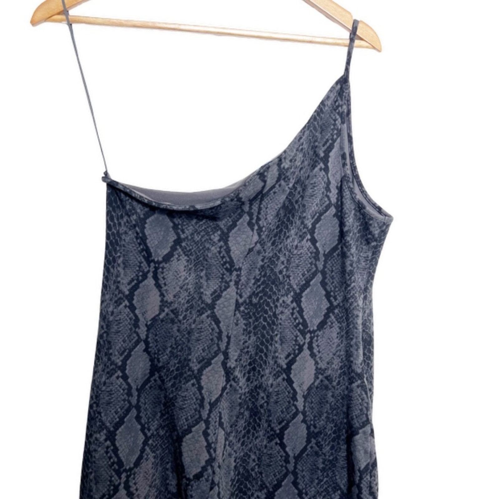 Express Express Women’s Snakeskin One Shoulder Bodycon Mini Dress Size L / US 10 / IT 46 - 10 Thumbnail