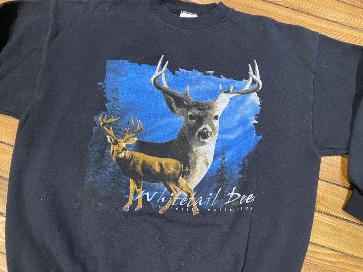 Tultex Vintage crewneck deer tultex size XL large 1990s Size US XL / EU 56 / 4 - 2 Thumbnail