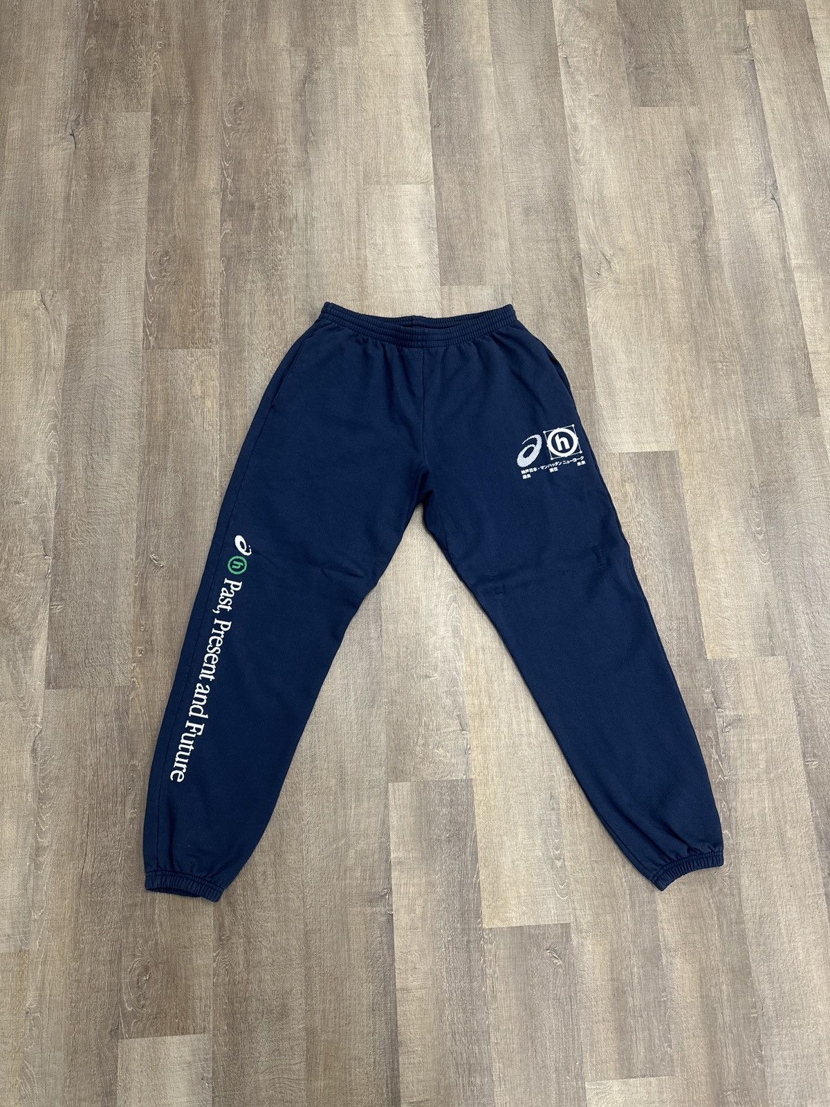 Asics × HIDDEN Hidden x Asics sweatpants illustration Navy New XXL Size US 40 / EU 56 - 6 Thumbnail