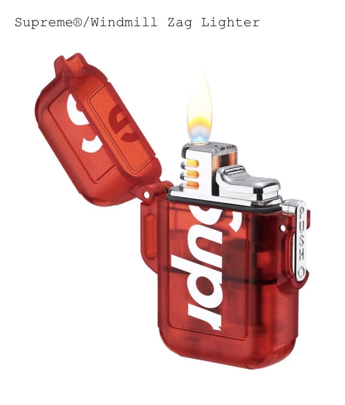 Supreme Supreme Windmill Zag Windproof Lighter Red Size ONE SIZE - 1 Preview