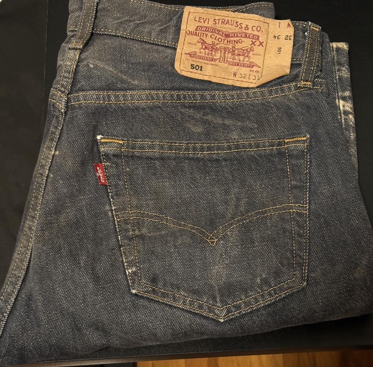 Levi's Levis 501 Early 1990s Original Button Fly Size US 32 / EU 48 - 5 Thumbnail