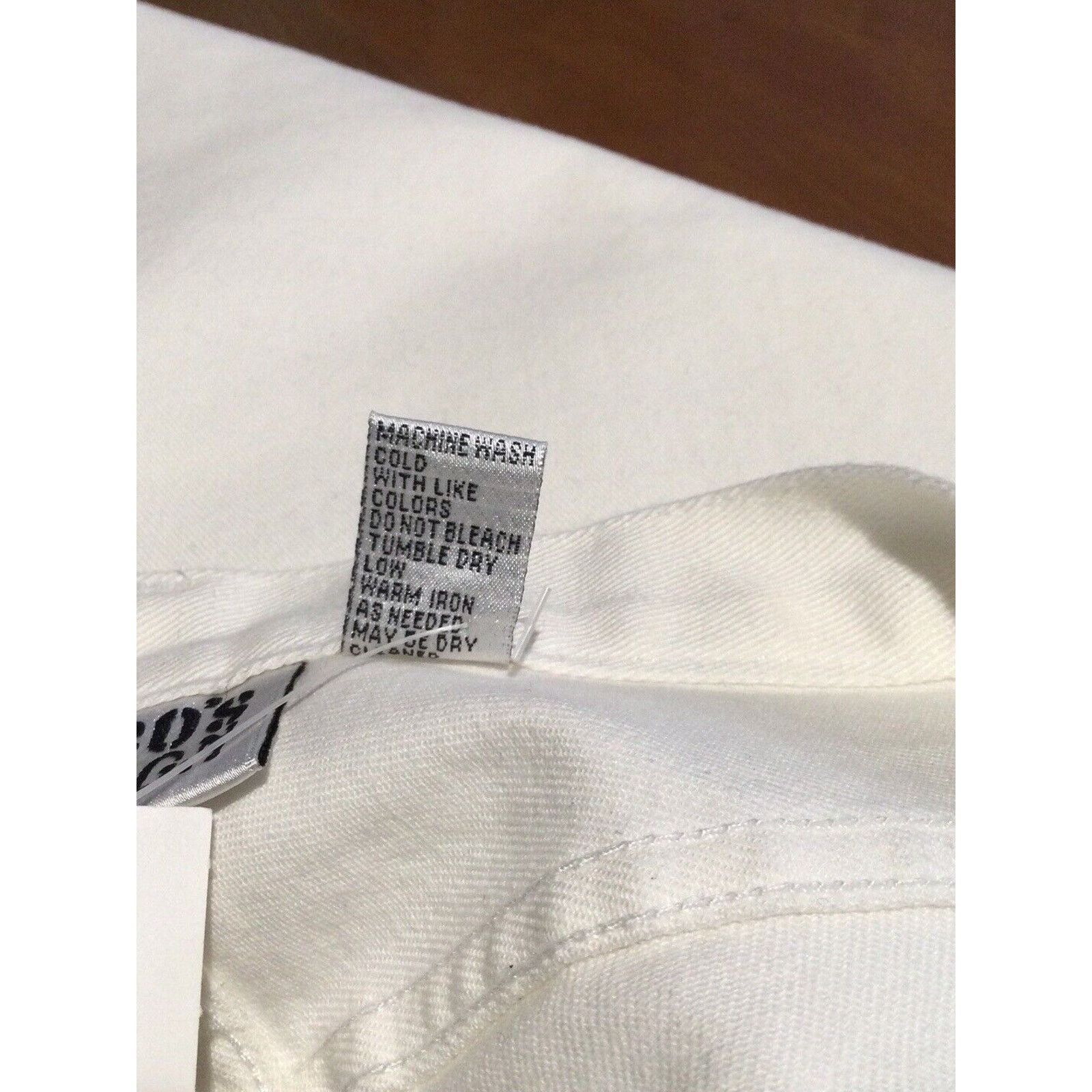 Chicos Chicos Design White Denim Button Front Jeans 3/XL/16 NWT Size 38" / US 16 / IT 52 - 10 Thumbnail