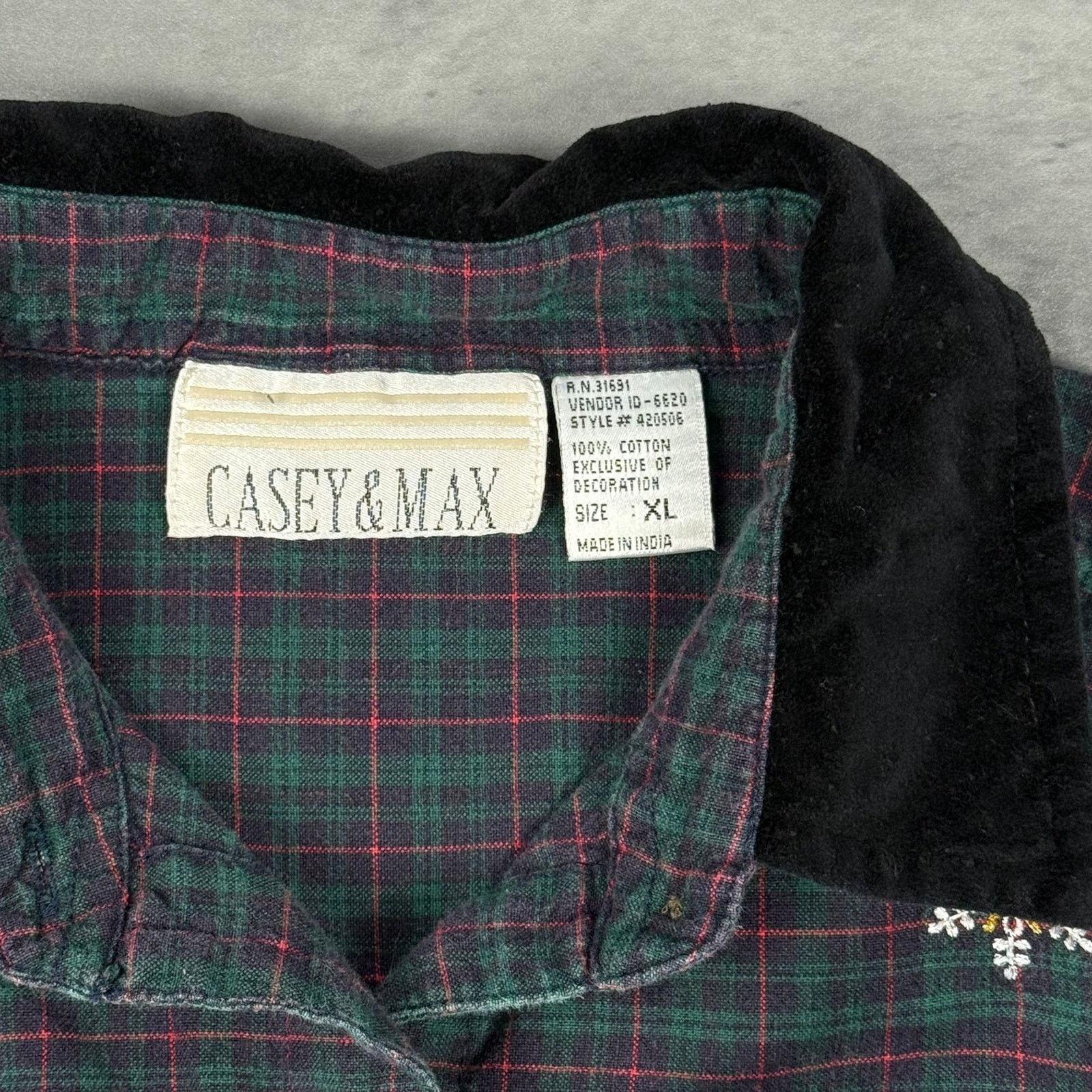 Vintage Vintage Christmas Nutcrackers Casey & Max Flannel Shirt Size XL / US 12-14 / IT 48-50 - 4 Thumbnail