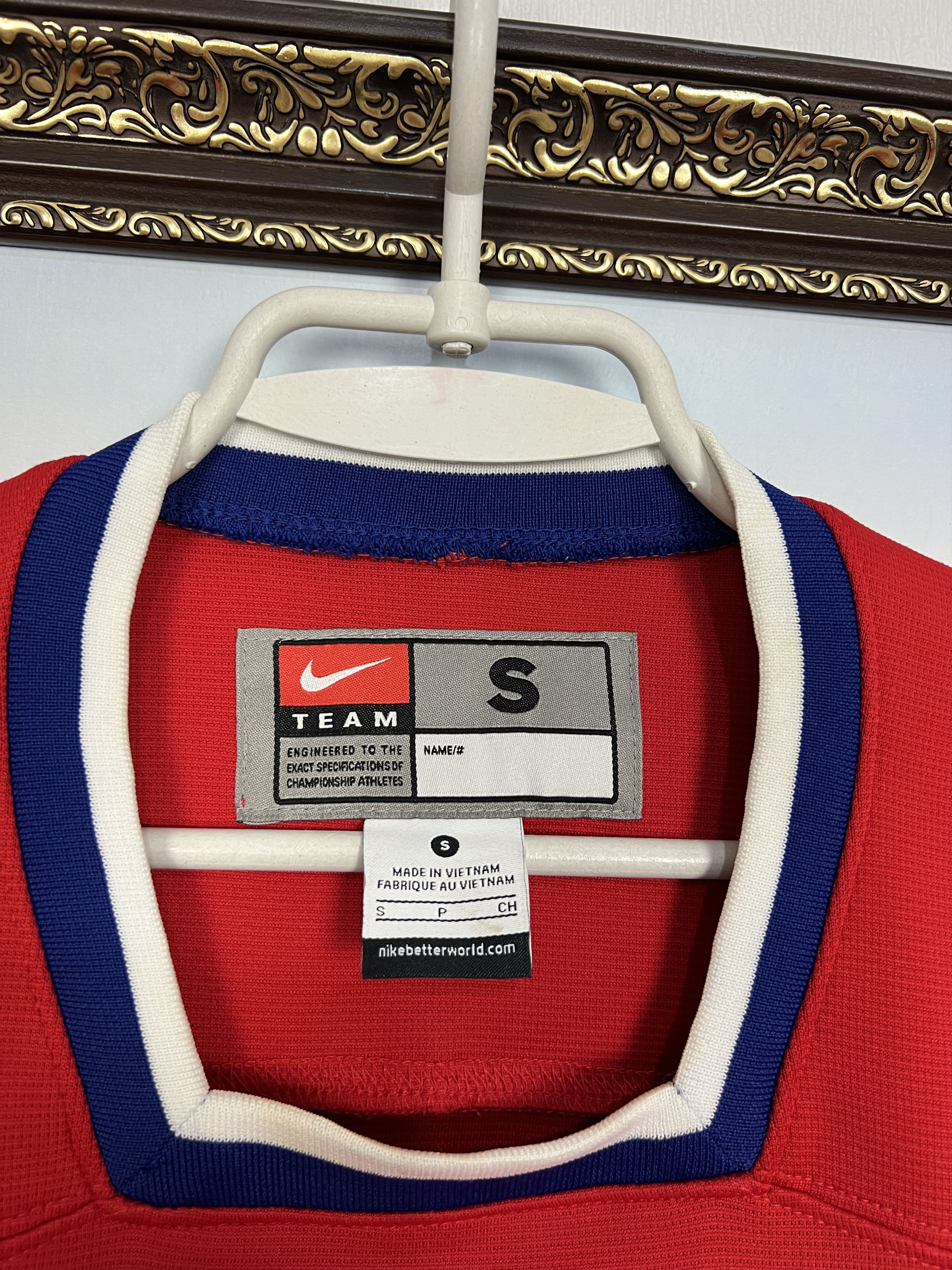 Nike Czech Republic Ice Hockey Jersey National Team Shirt Trikot Size US S / EU 44-46 / 1 - 6 Thumbnail