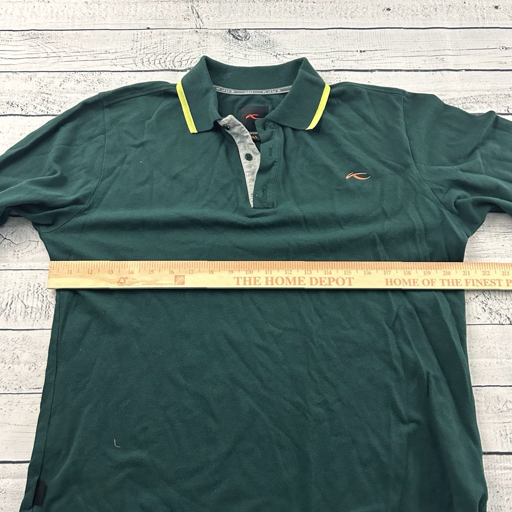 KJUS KJUS Long Sleeve Button-Up Rugby Shirt Mens L Green Size US L / EU 52-54 / 3 - 5 Thumbnail