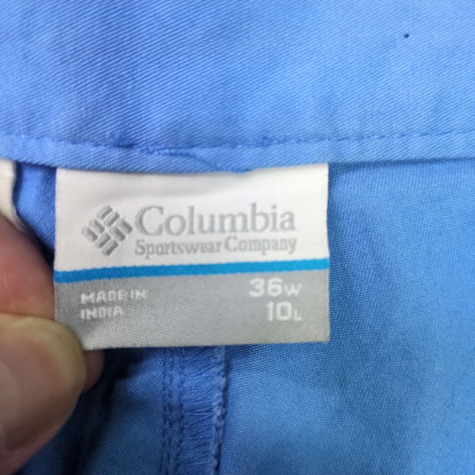 Columbia NWT Columbia Dog Lake Cargo Shorts Men's 36x10 Blue Cotton Size US 36 / EU 52 - 6 Thumbnail