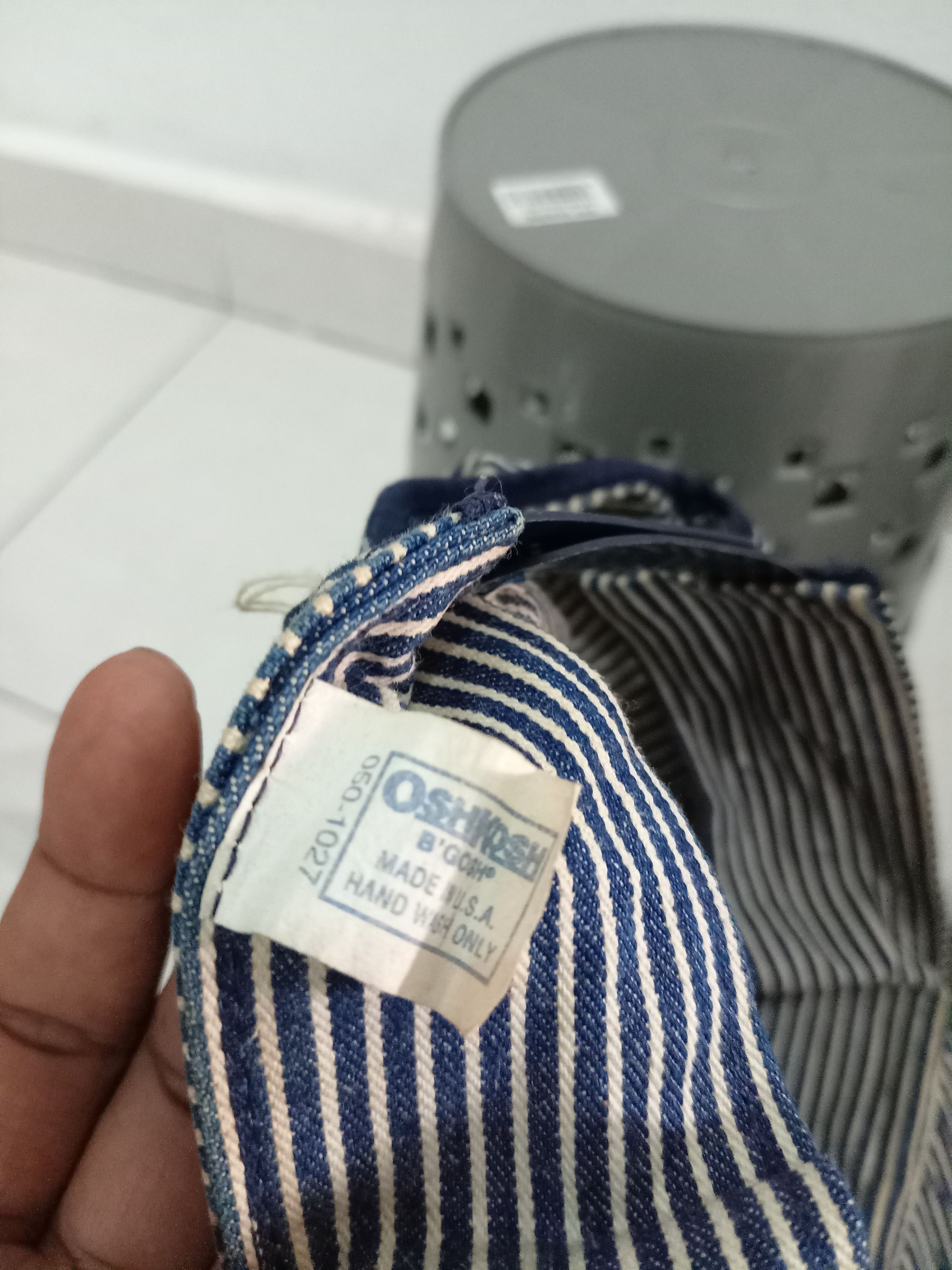Oshkosh × Vintage Vintage OshKosh B'Gosh Hat Stripe Conductor's railroad Size ONE SIZE - 3 Thumbnail