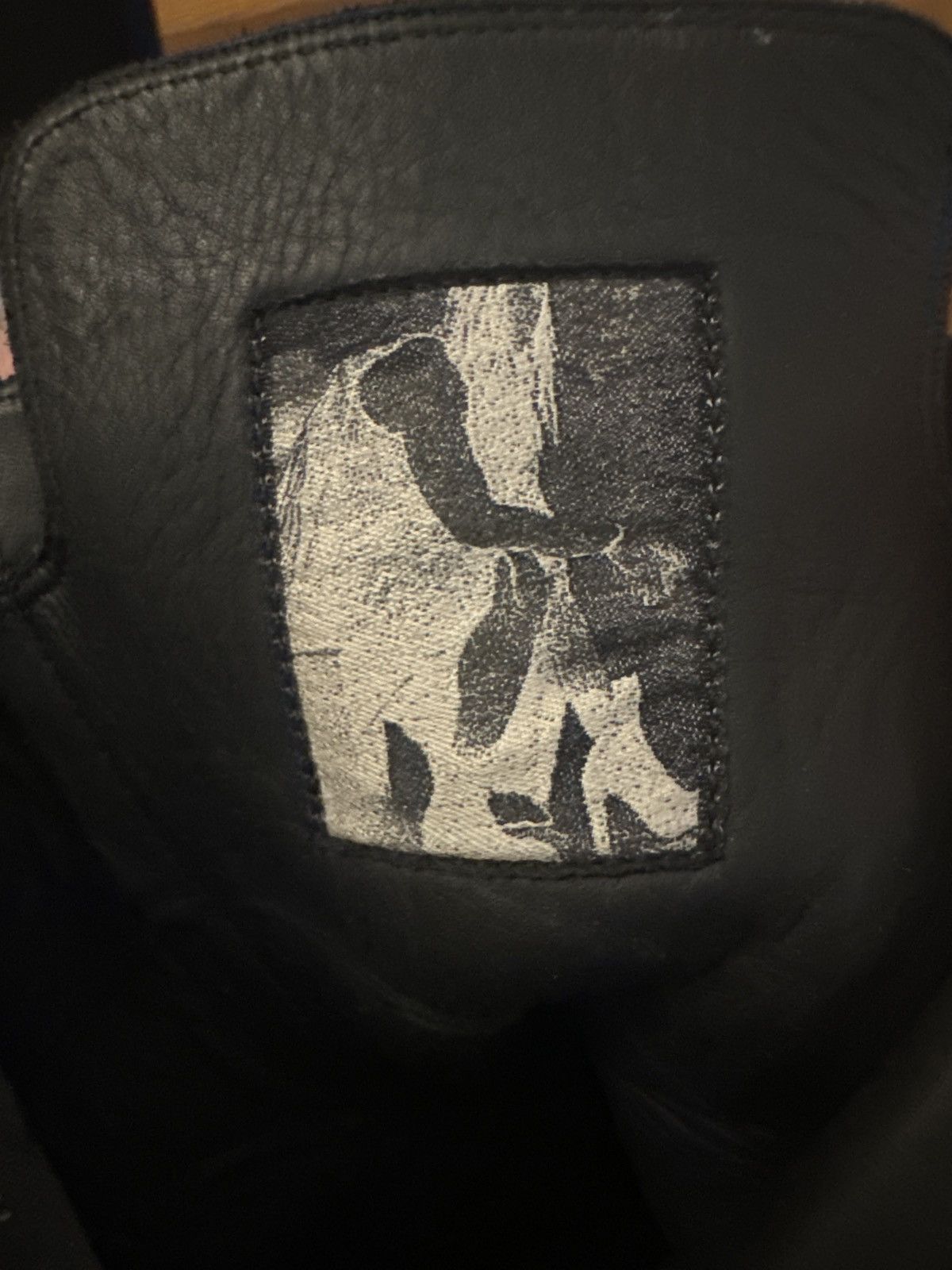 Rick Owens Rick Owen’s OG Black Calfskin High Sneakers Size US 10.5 / EU 43-44 - 5 Thumbnail