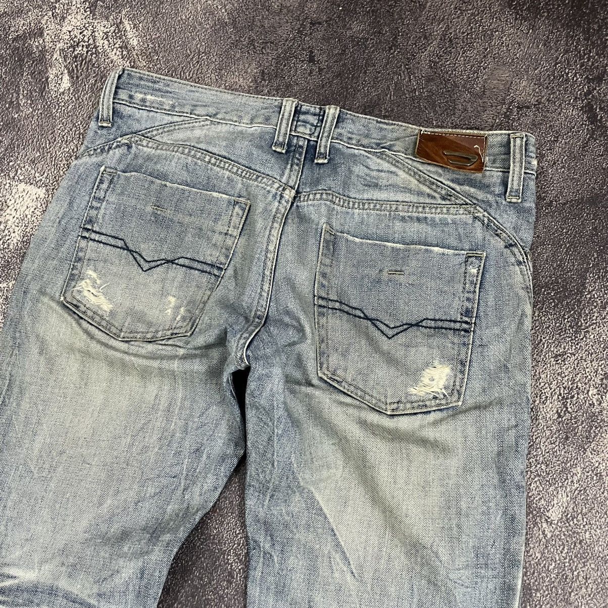 Vintage Y2K Diesel distressed flare denim pants Size US 33 - 3 Thumbnail