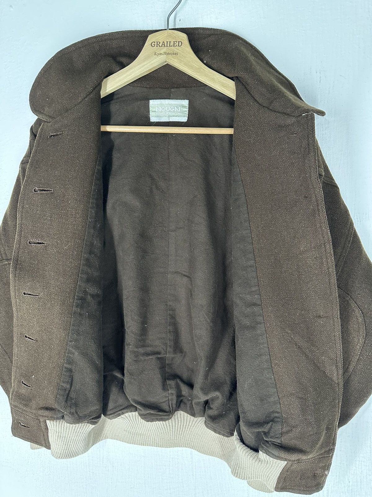 Vintage Vintage 90’s Nougat Sugar Co. LTD Varsity Wool Jacket Size US M / EU 48-50 / 2 - 14 Thumbnail