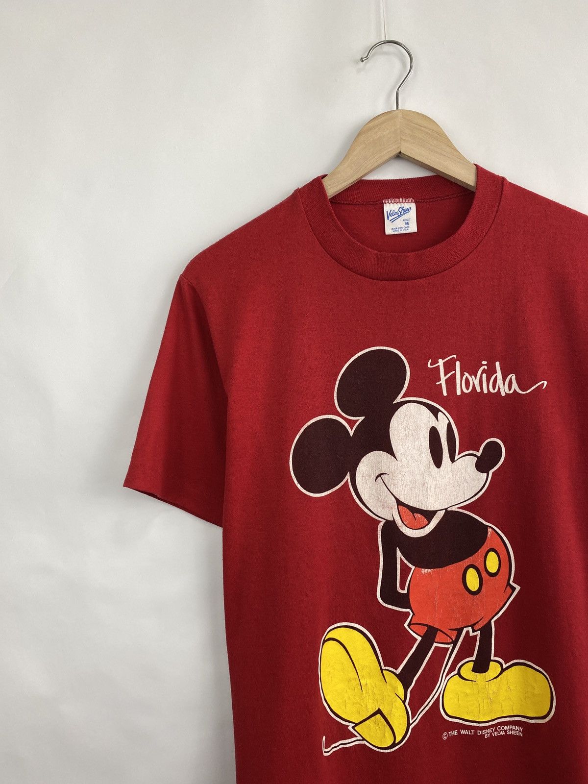 Mickey Mouse 🇺🇸 Vintage 80s Mickey Mouse made in USA Rare Retro Y2K Size US M / EU 48-50 / 2 - 2 Thumbnail
