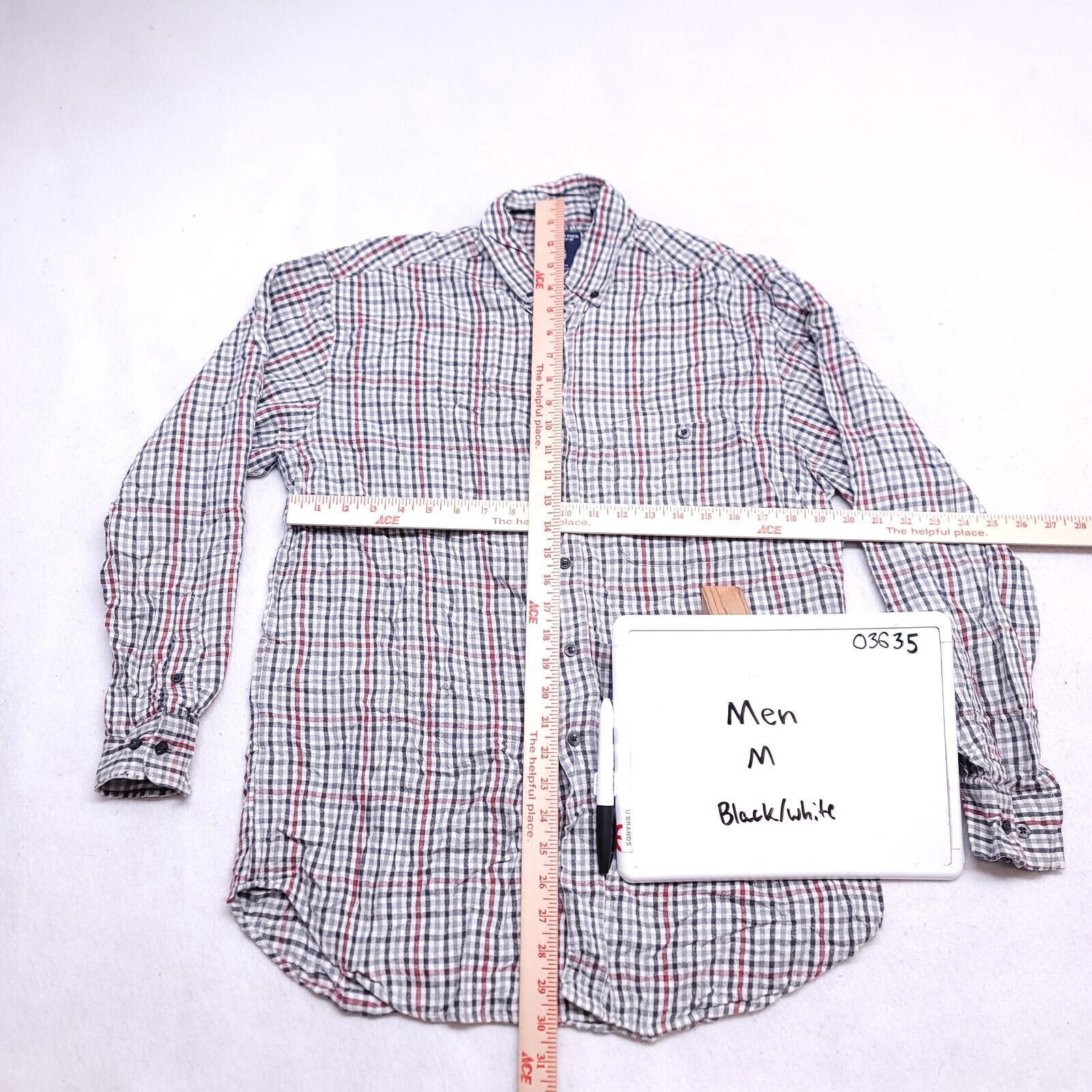 Roundtree & Yorke Roundtree & Yorke Tartan Flannel Shirt Mens Size Medium M Size US M / EU 48-50 / 2 - 6 Thumbnail