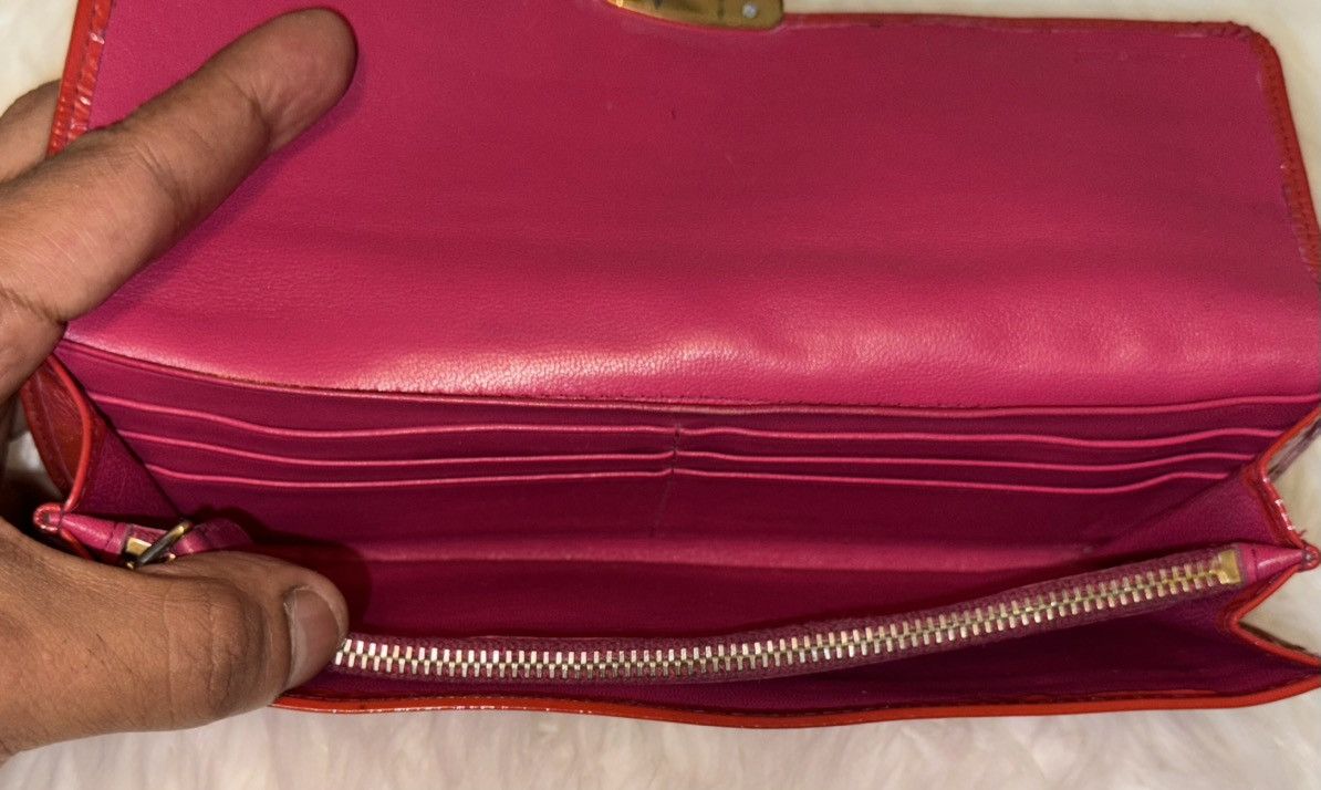 Prada Prada Bicolor Leather Long Wallet Size ONE SIZE - 5 Thumbnail