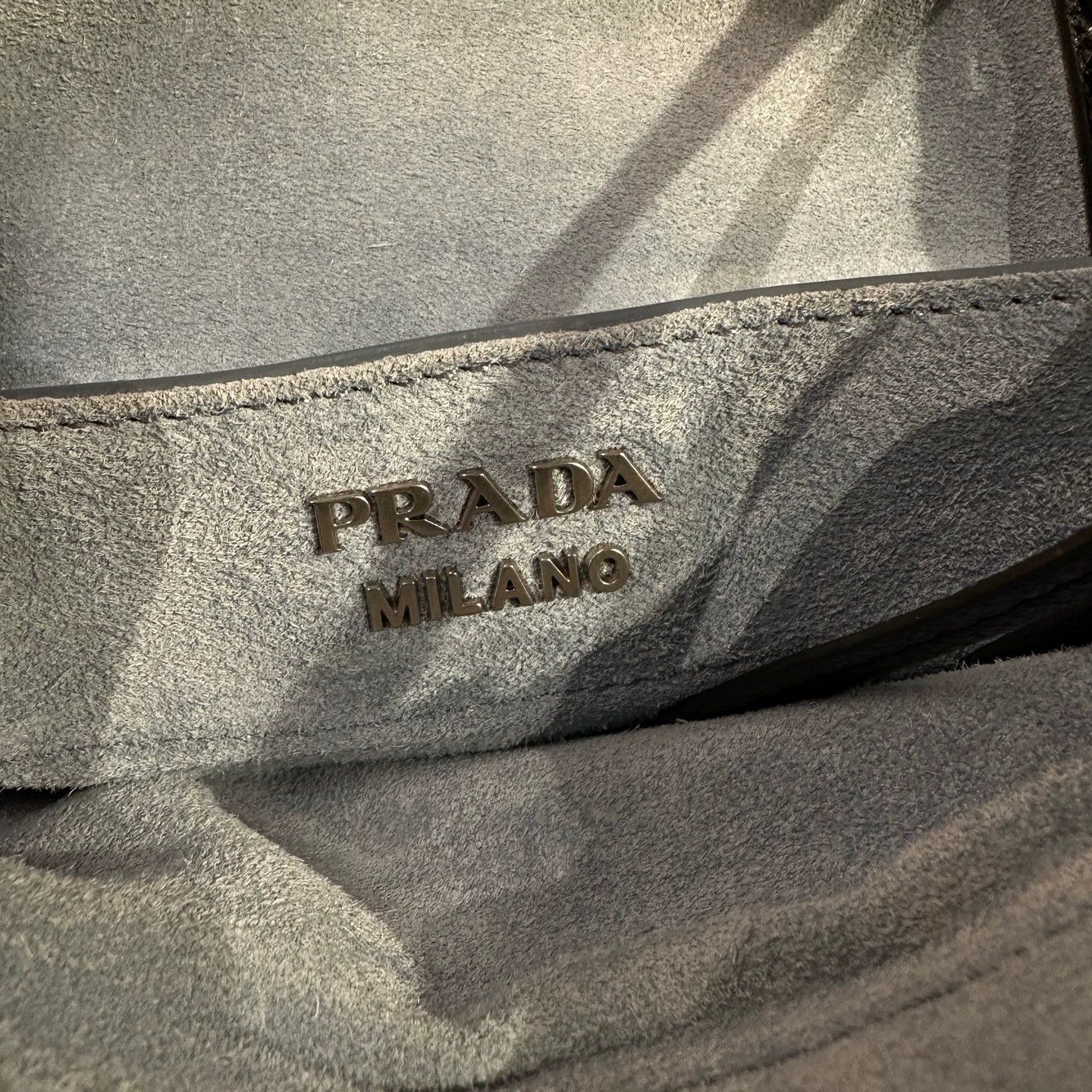 Prada Prada apr321 logo slogan full leather shoulder tote bag Size ONE SIZE - 5 Thumbnail