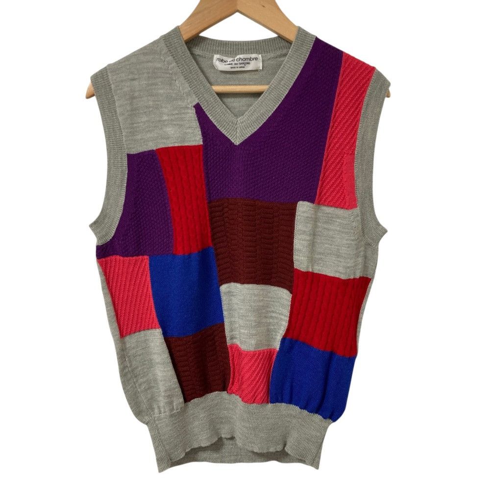 Comme des Garcons Comme des Garçons robe de chambre COMME des GARÇONS Knit Sleeveless Sweater Textile Tops RG-N042 DUTY FREE for USA Size ONE SIZE - 1 Thumbnail