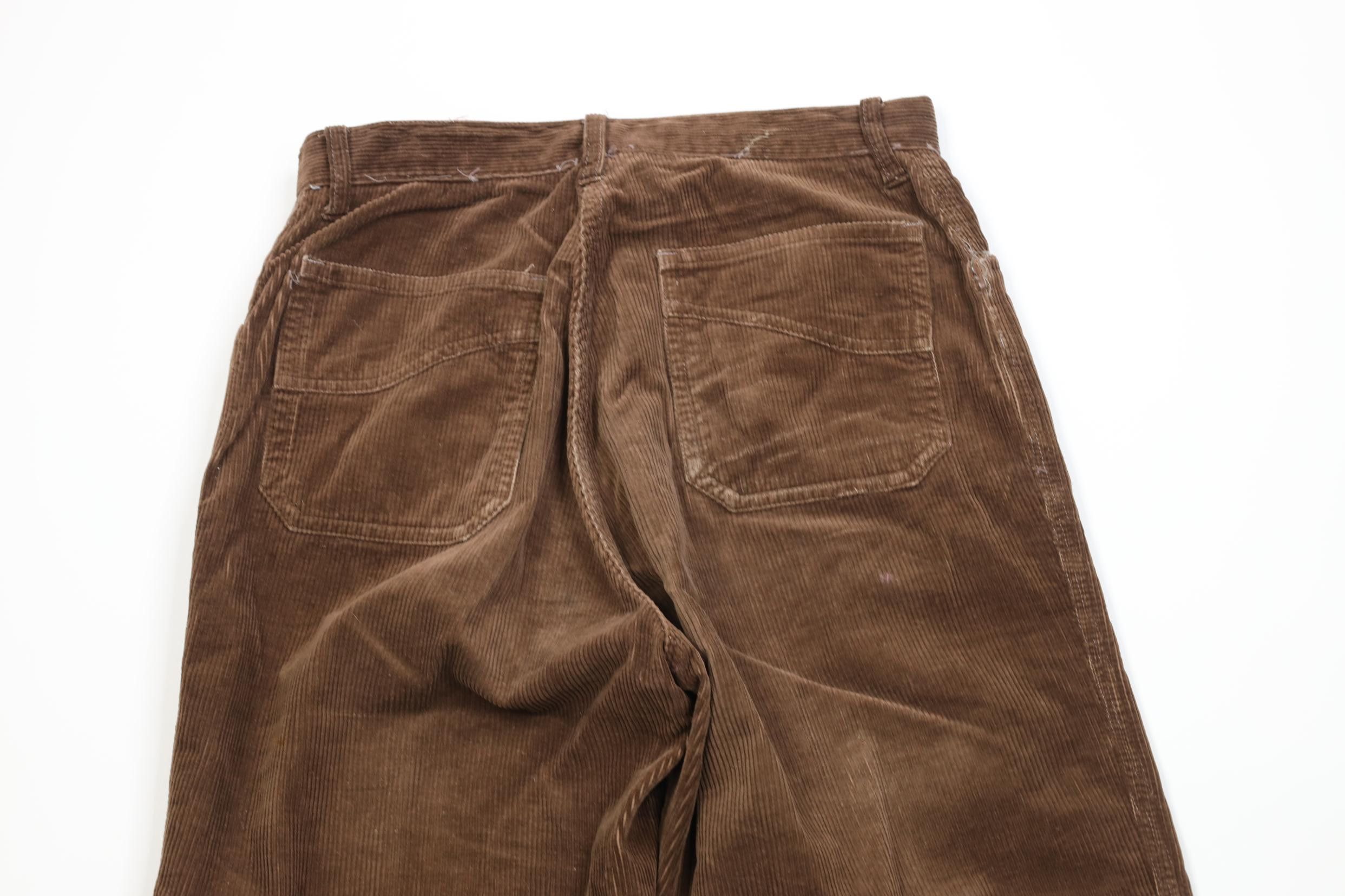 Vintage Vintage 70s Streetwear Straight Leg Corduroy Pants Brown Size 34" / US 12 / IT 48 - 10 Thumbnail