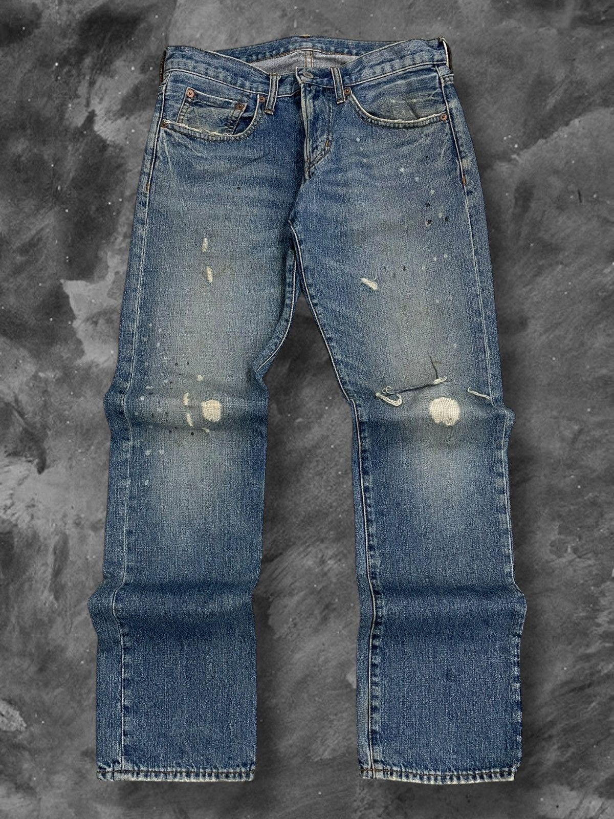 Japanese Brand Vintage 90s Designer Japan In The Attic Splash Grunge Denim Size US 30 / EU 46 - 1 Thumbnail