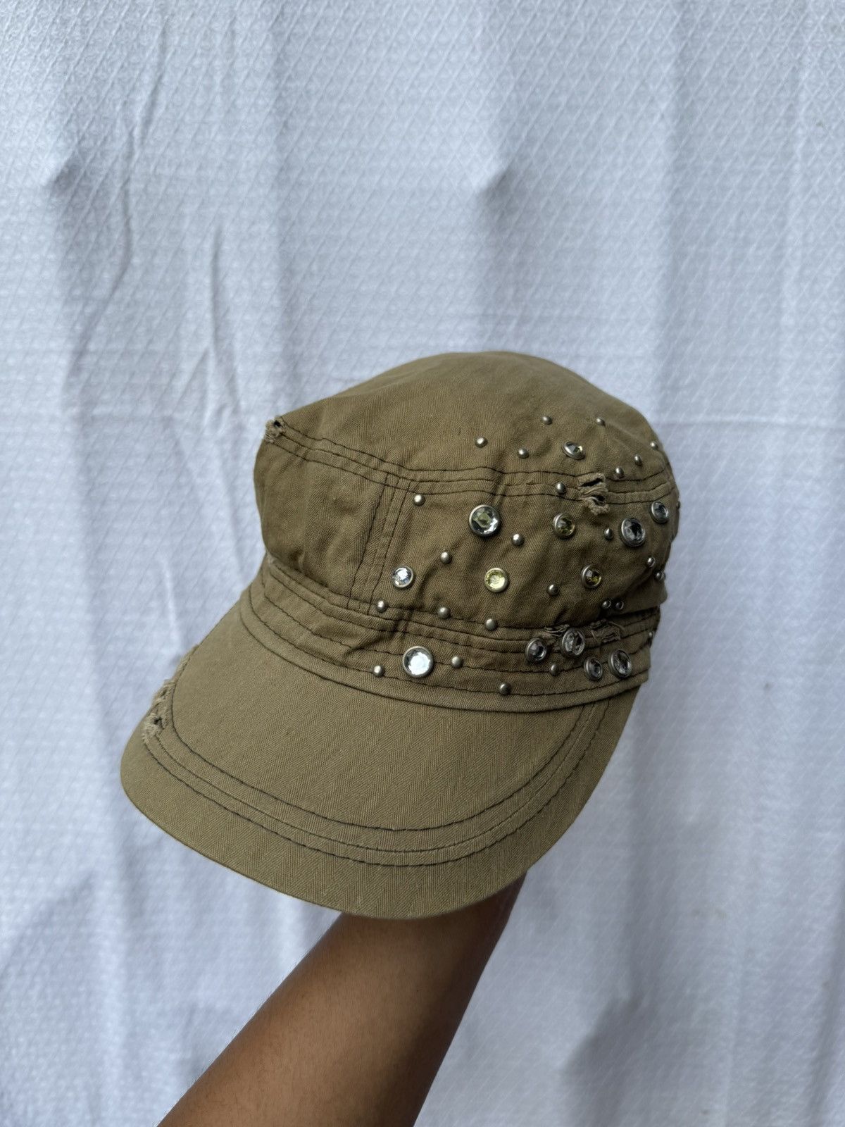 Rhinestone Distressed Studed Style Hats