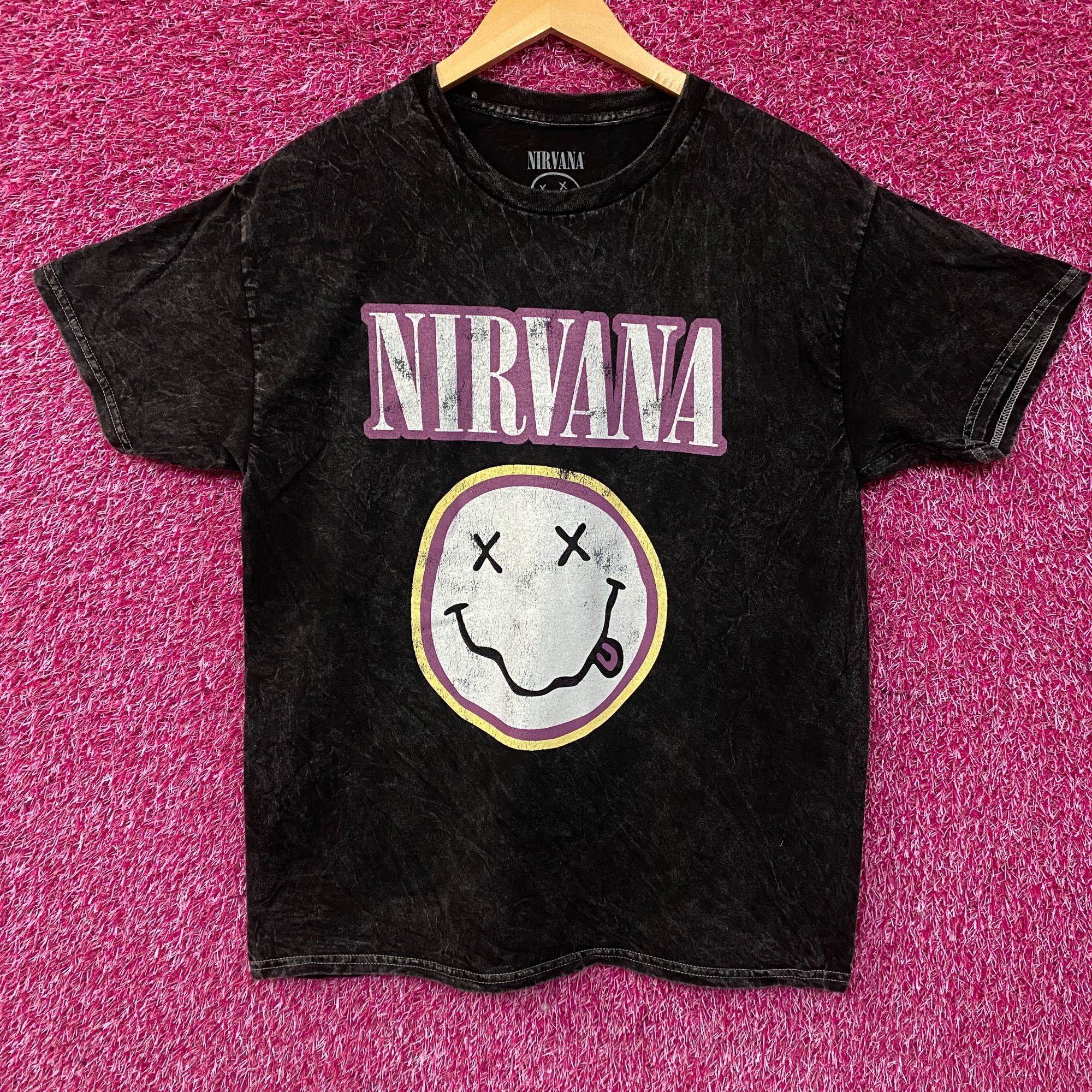 Nirvana Nirvana Dead Smiley Face Logo Mineral Wash T-Shirt Large Size US L / EU 52-54 / 3 - 1 Thumbnail