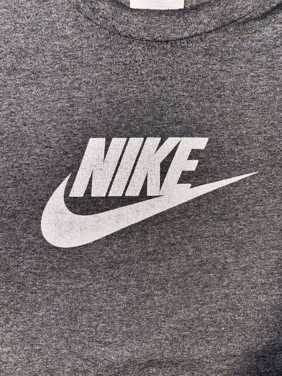 Nike Vtg Nike Silver Tag Big Check Swoosh Spellout Logo Y2K Size US XL / EU 56 / 4 - 2 Thumbnail