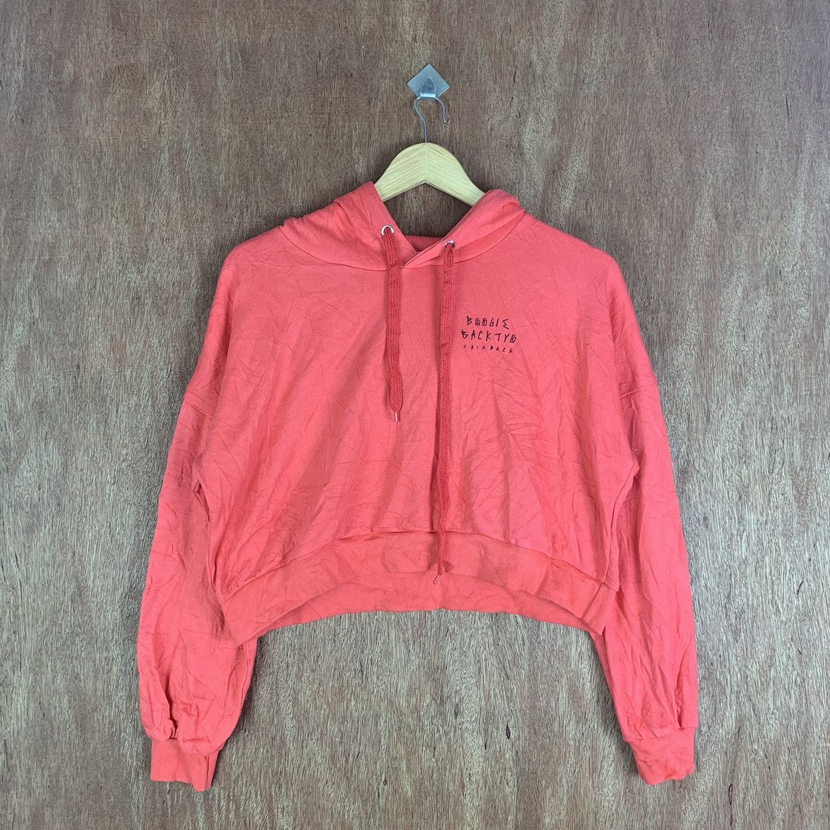 Japanese Brand Vintage WWG Boafie Back Short Sweatshirt Hoodie #K01544 Size US M / EU 48-50 / 2 - 3 Thumbnail