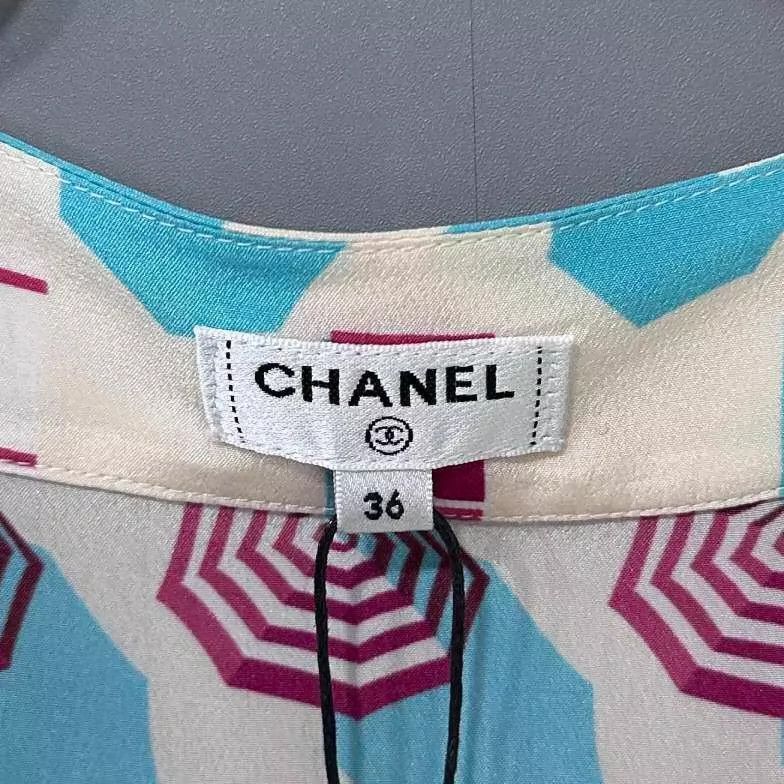 Chanel Chanel Show 19c beach series silk shirt Size XS / US 0-2 / IT 36-38 - 6 Thumbnail